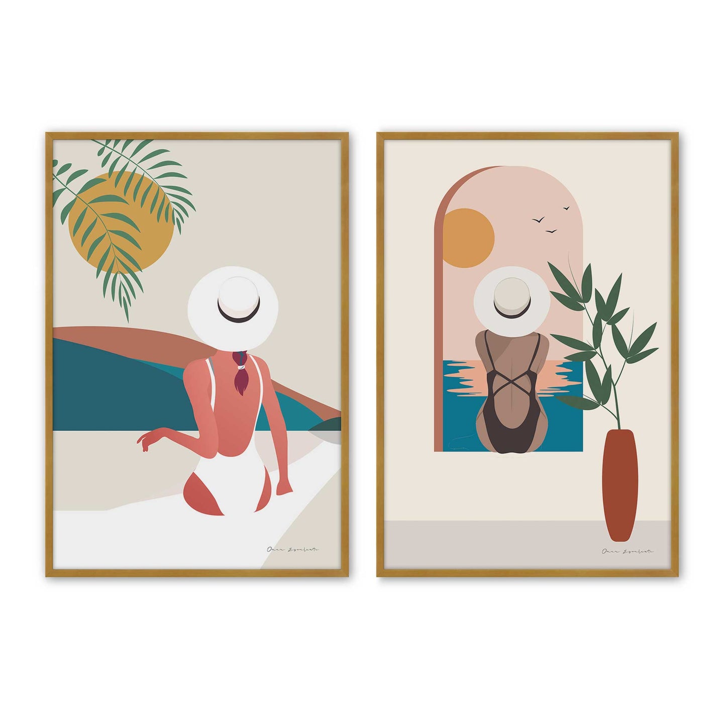 [Color:Polished Gold], Picture of art in a Polished Gold frame