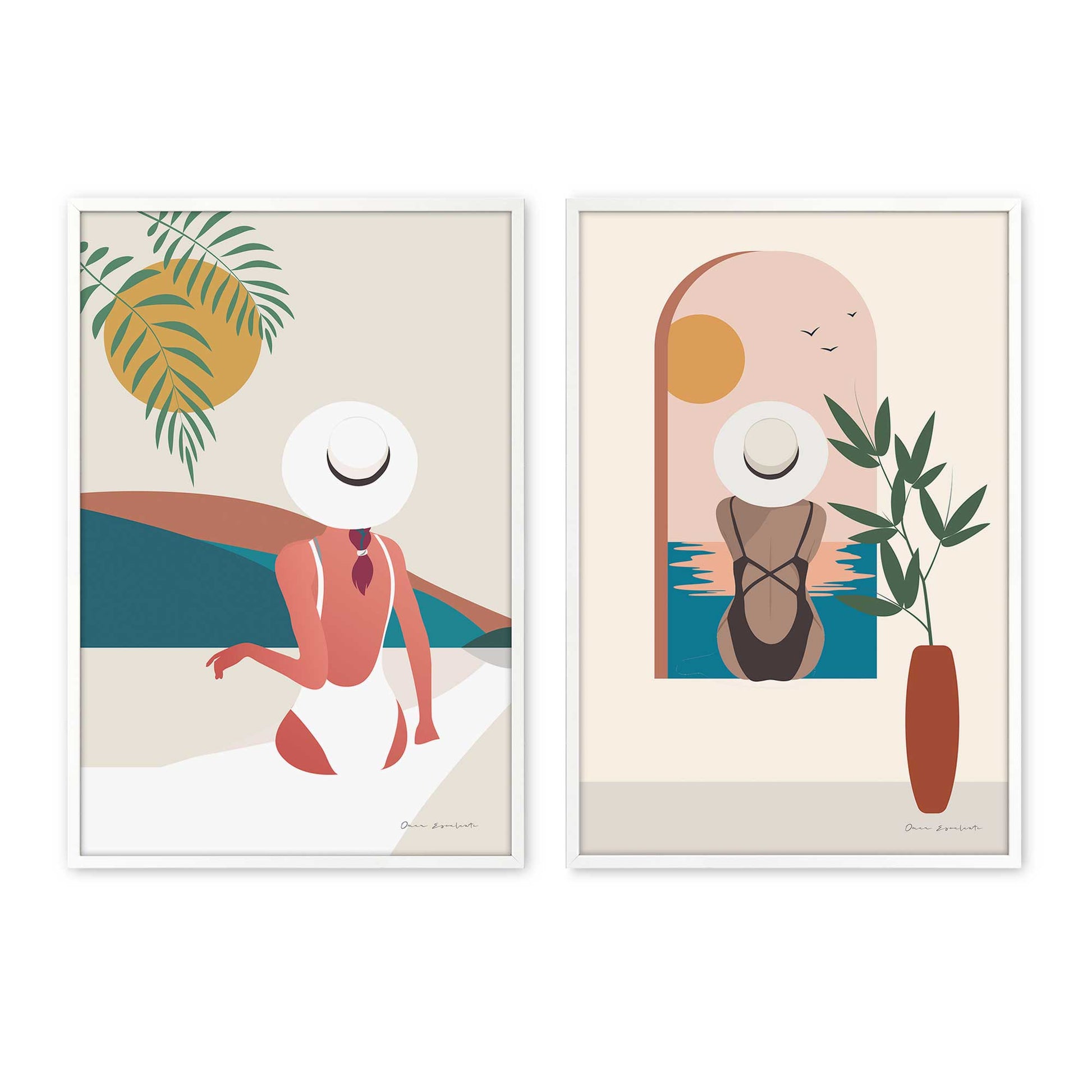[Color:Opaque White], Picture of art in a Opaque White frame