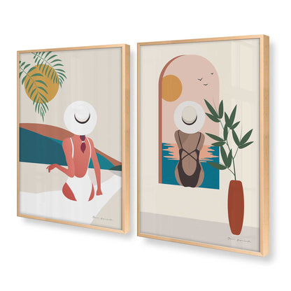 [Color:Raw Maple], Picture of art in a Raw Maple frame at an angle