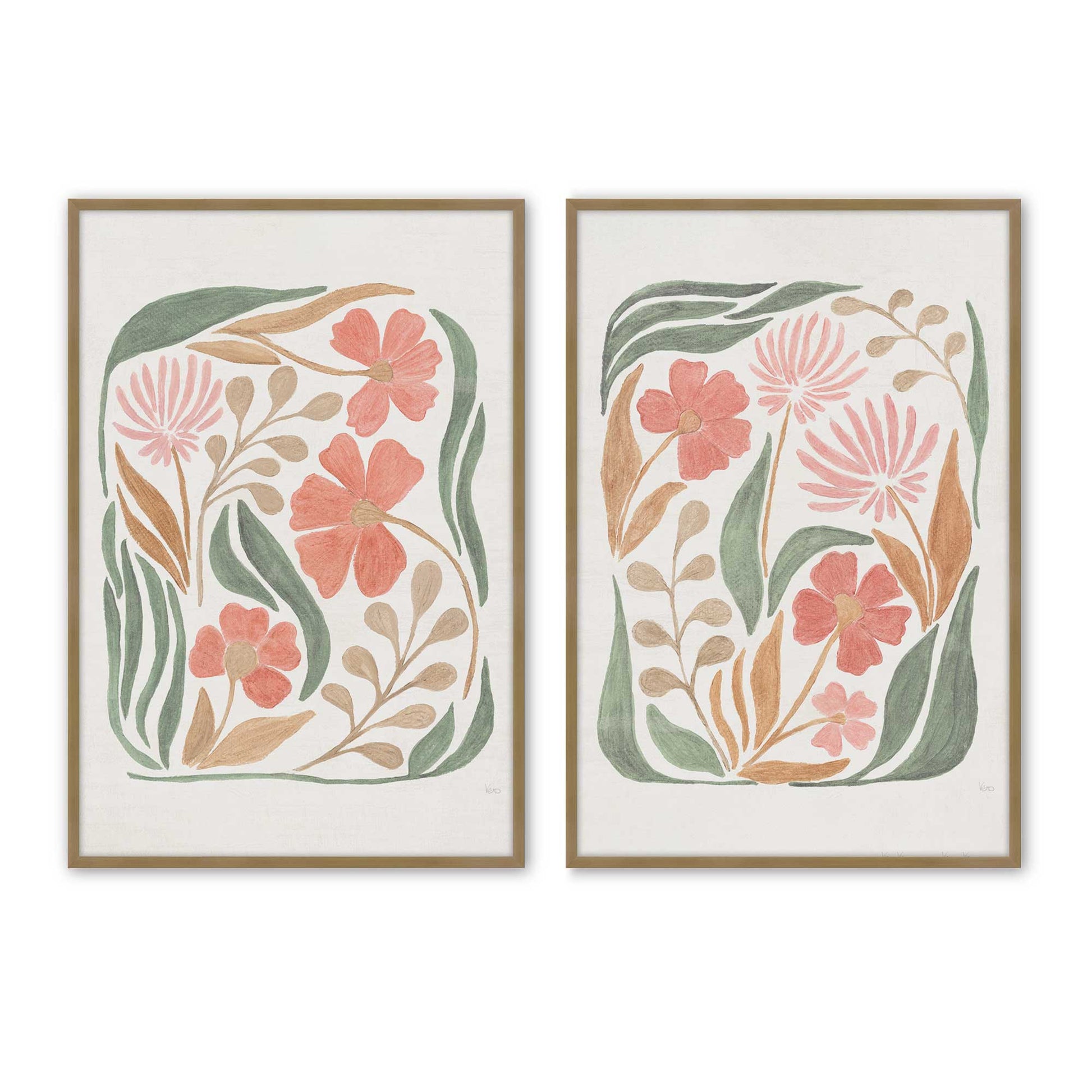 [Color:Brushed Gold], Picture of art in a Brushed Gold frame