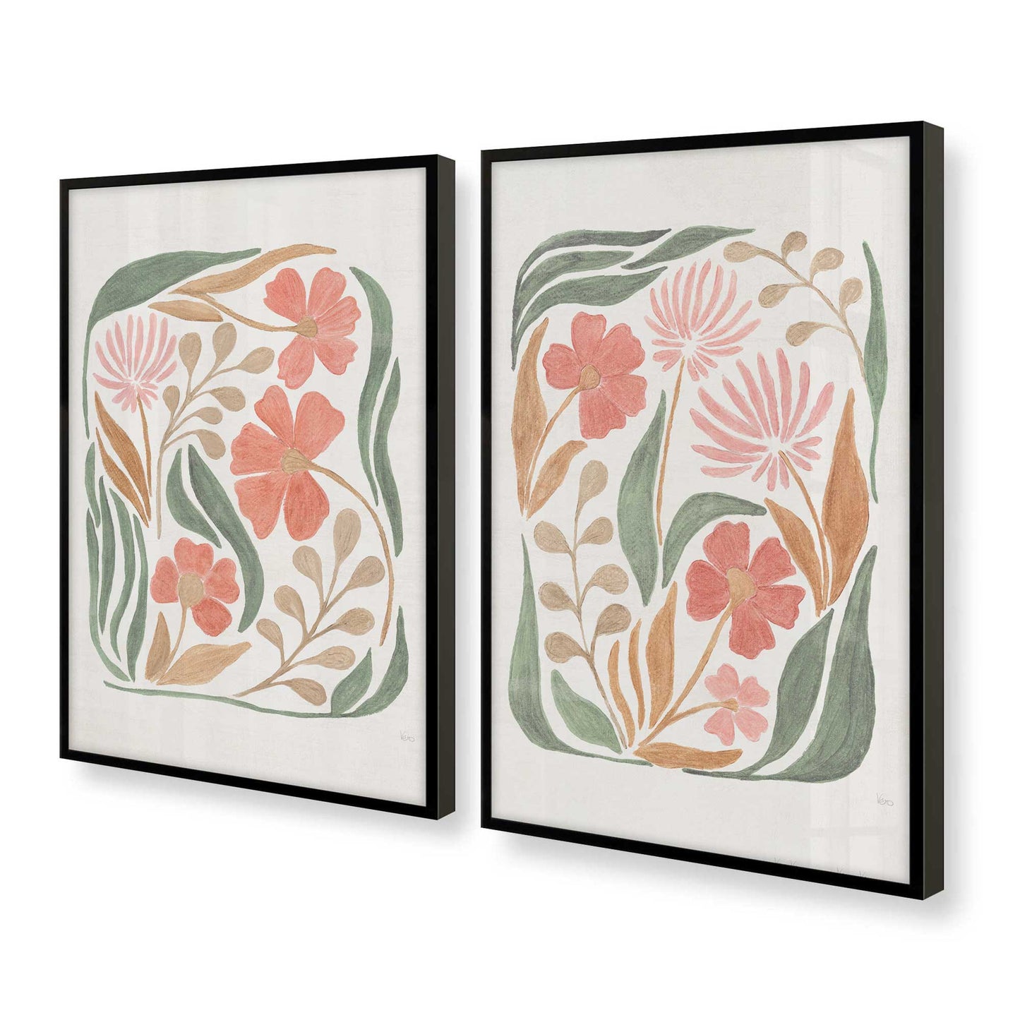 [Color:Satin Black], Picture of art in a Satin Black frame at an angle