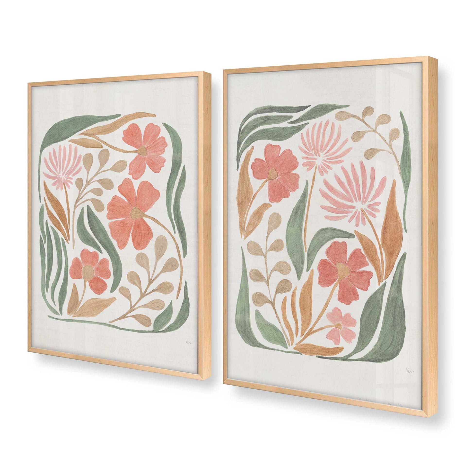 [Color:Raw Maple], Picture of art in a Raw Maple frame at an angle