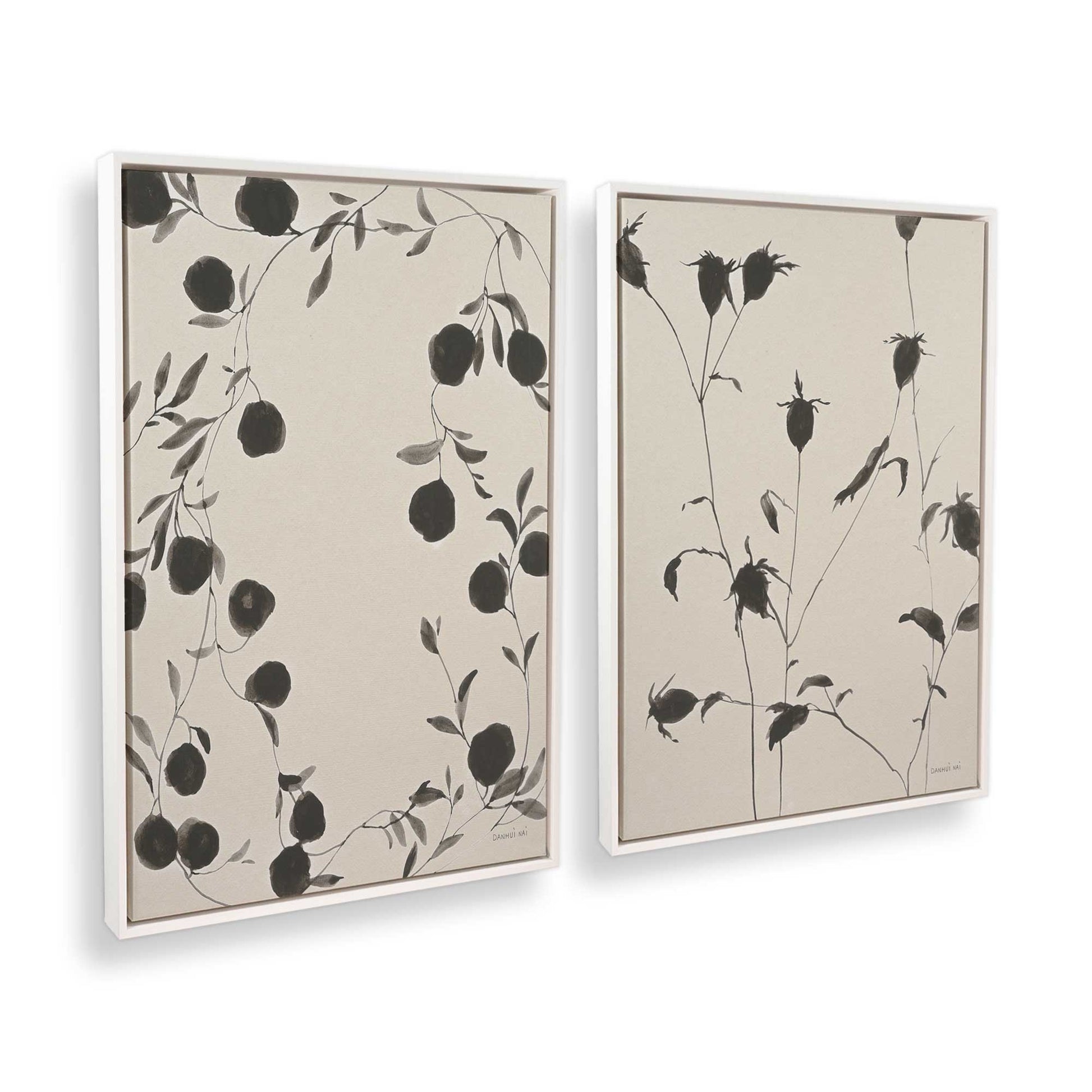 [Color:Opaque White], Picture of art in a White frame at an angle