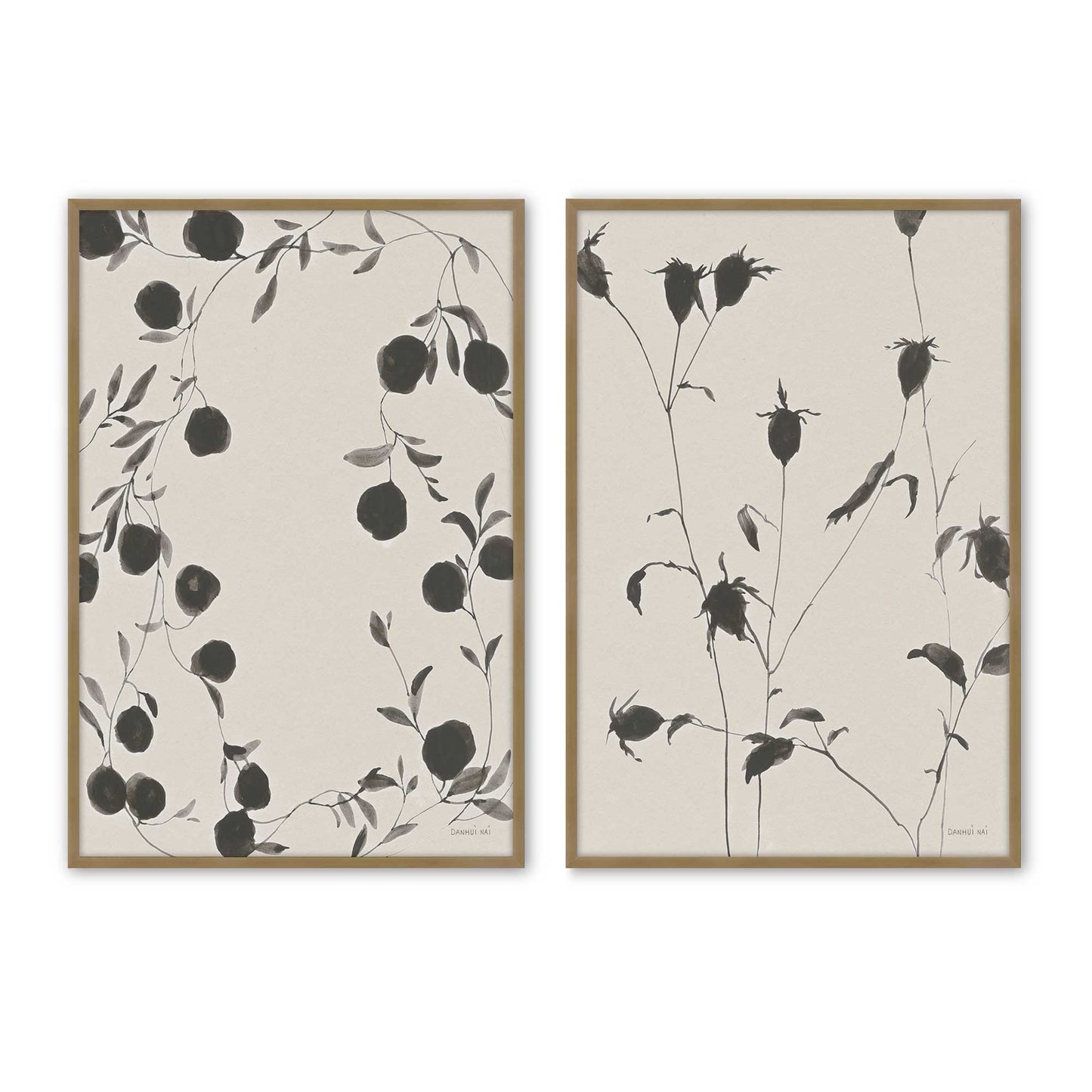 [Color:Brushed Gold], Picture of art in a Brushed Gold frame
