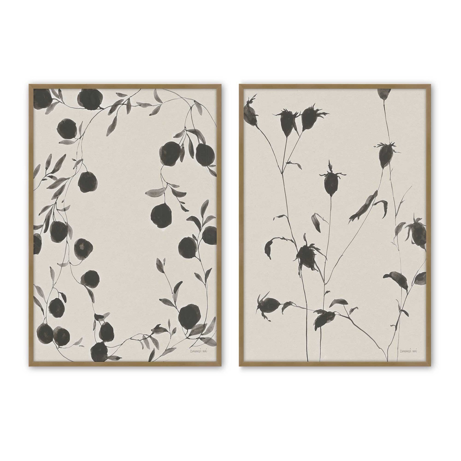 [Color:Brushed Gold], Picture of art in a Brushed Gold frame