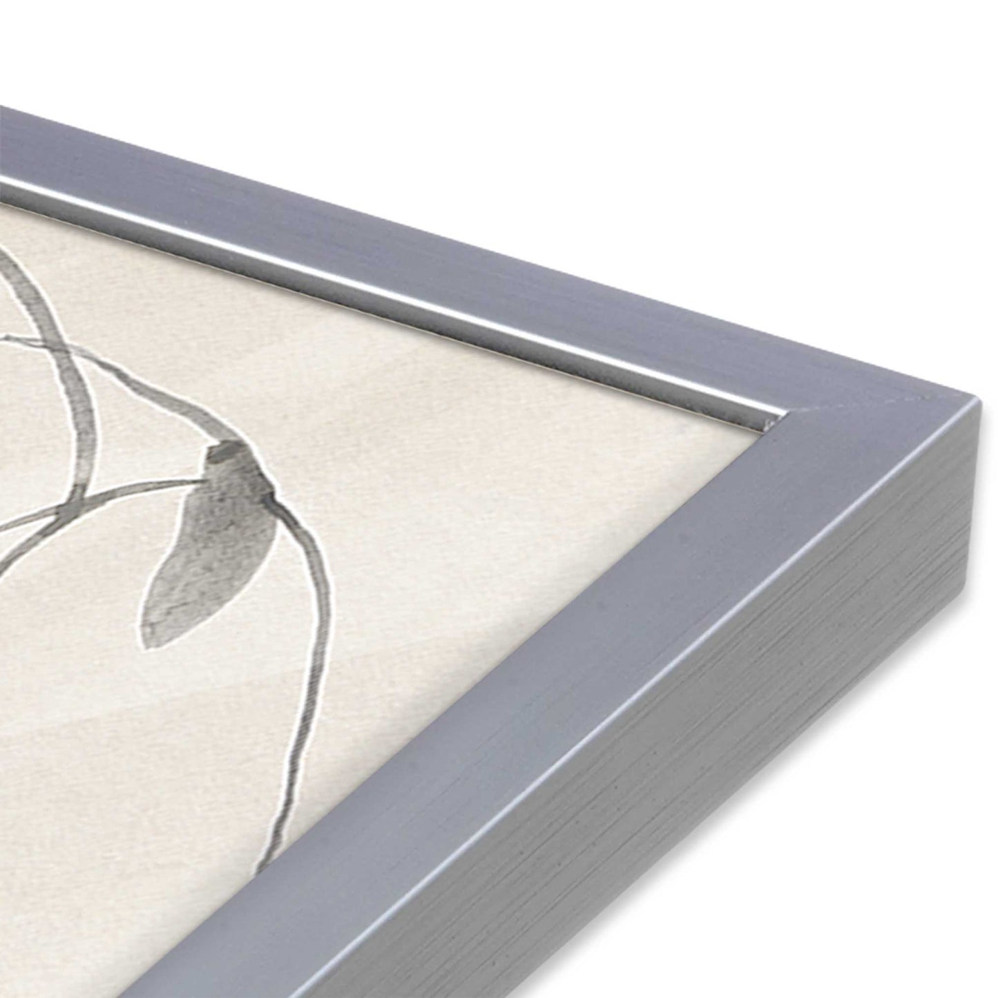[Color:Polished Chrome], Picture of art in a Polished Chrome frame of the corner