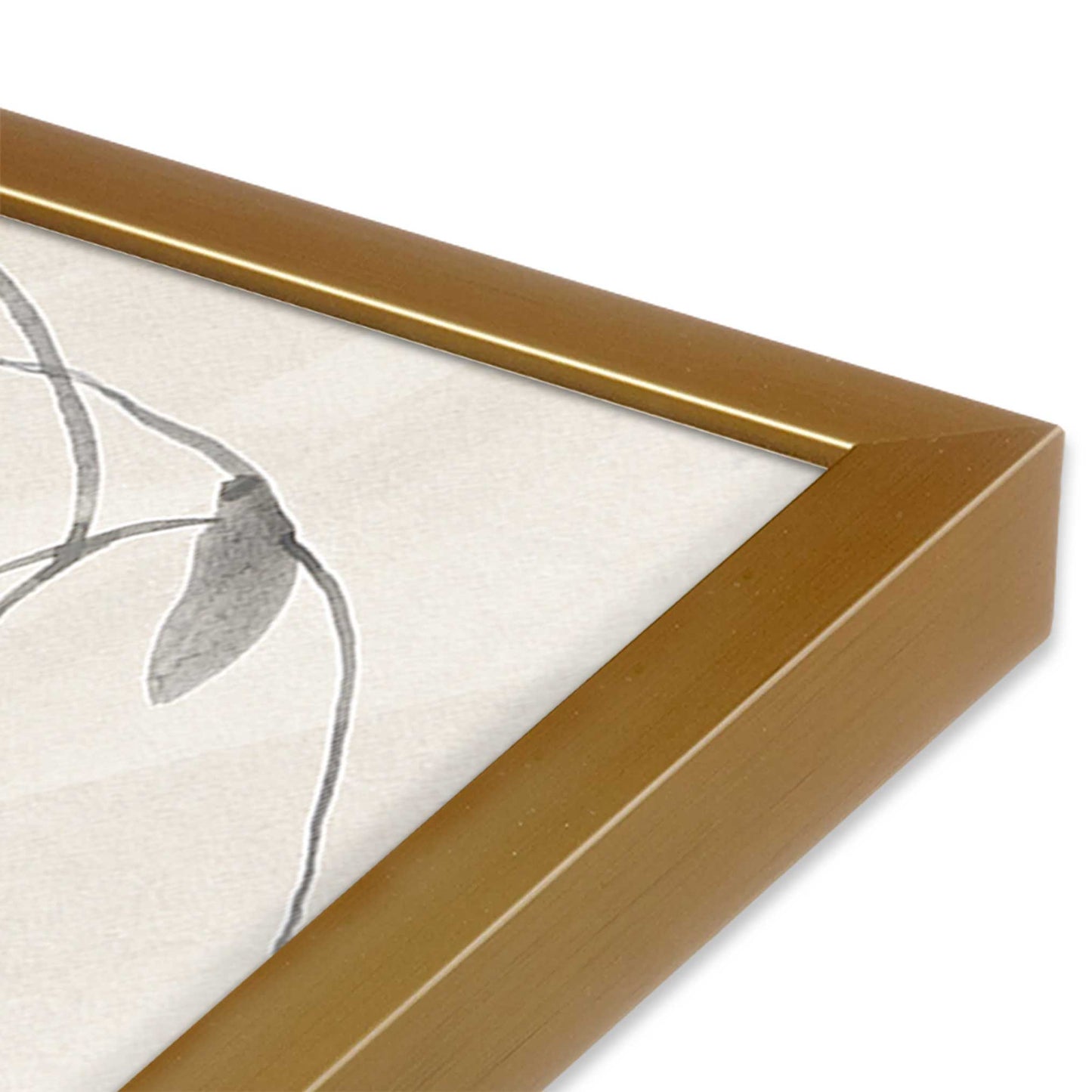 [Color:Polished Gold], Picture of art in a Polished Gold frame of the corner