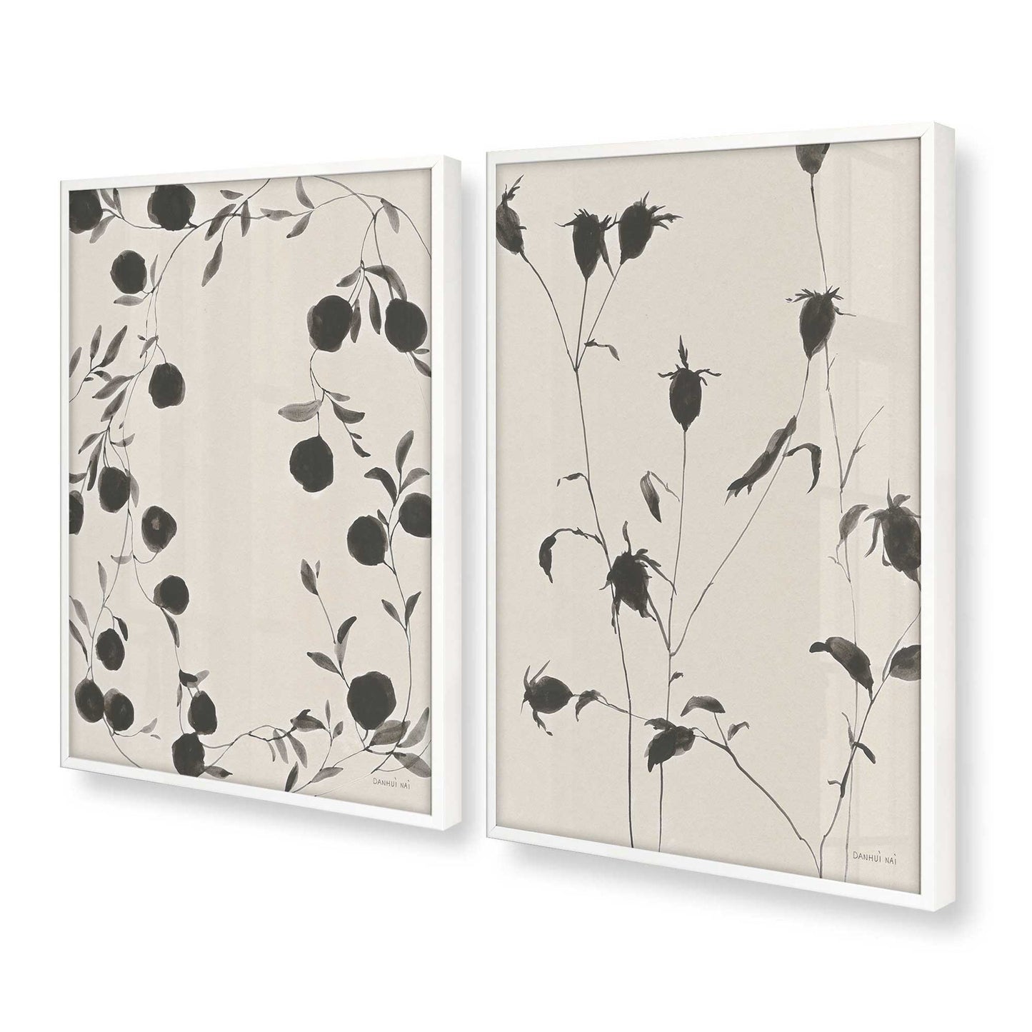 [Color:Opaque White], Picture of art in a Opaque White frame at an angle