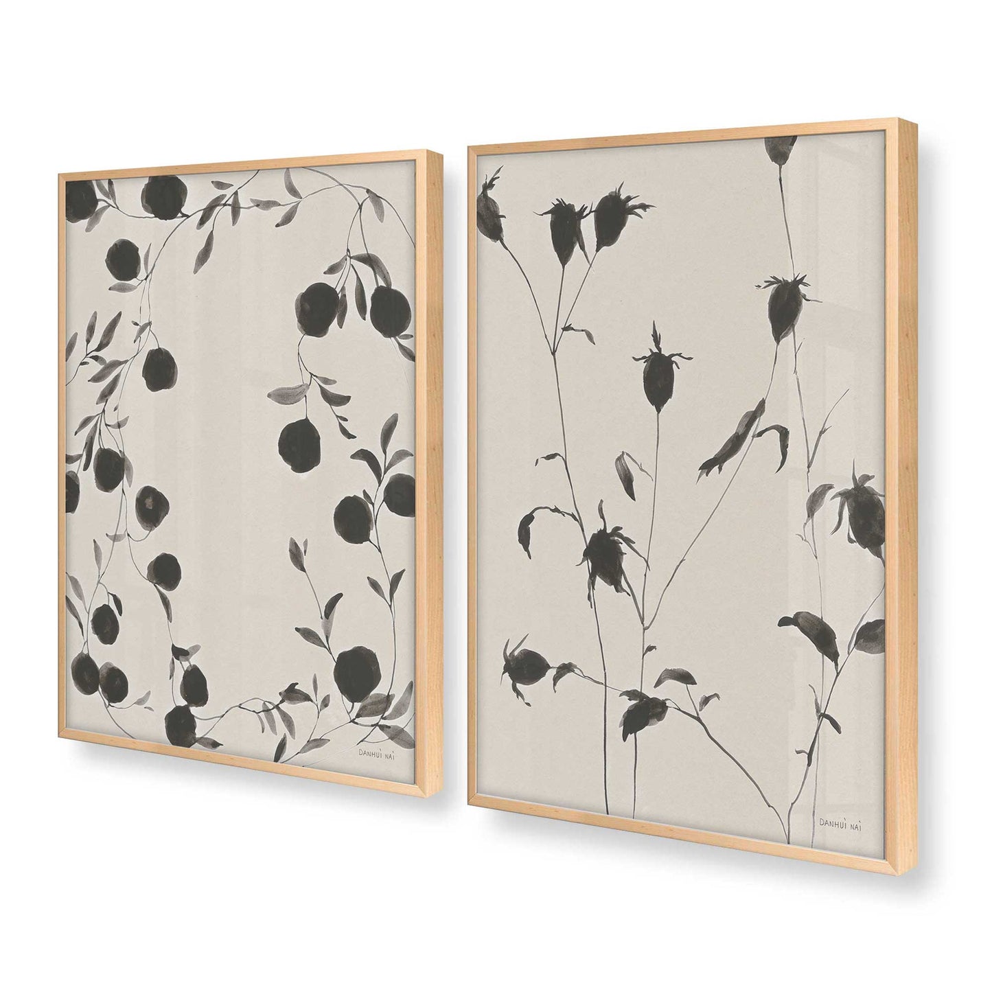 [Color:Raw Maple], Picture of art in a Raw Maple frame at an angle