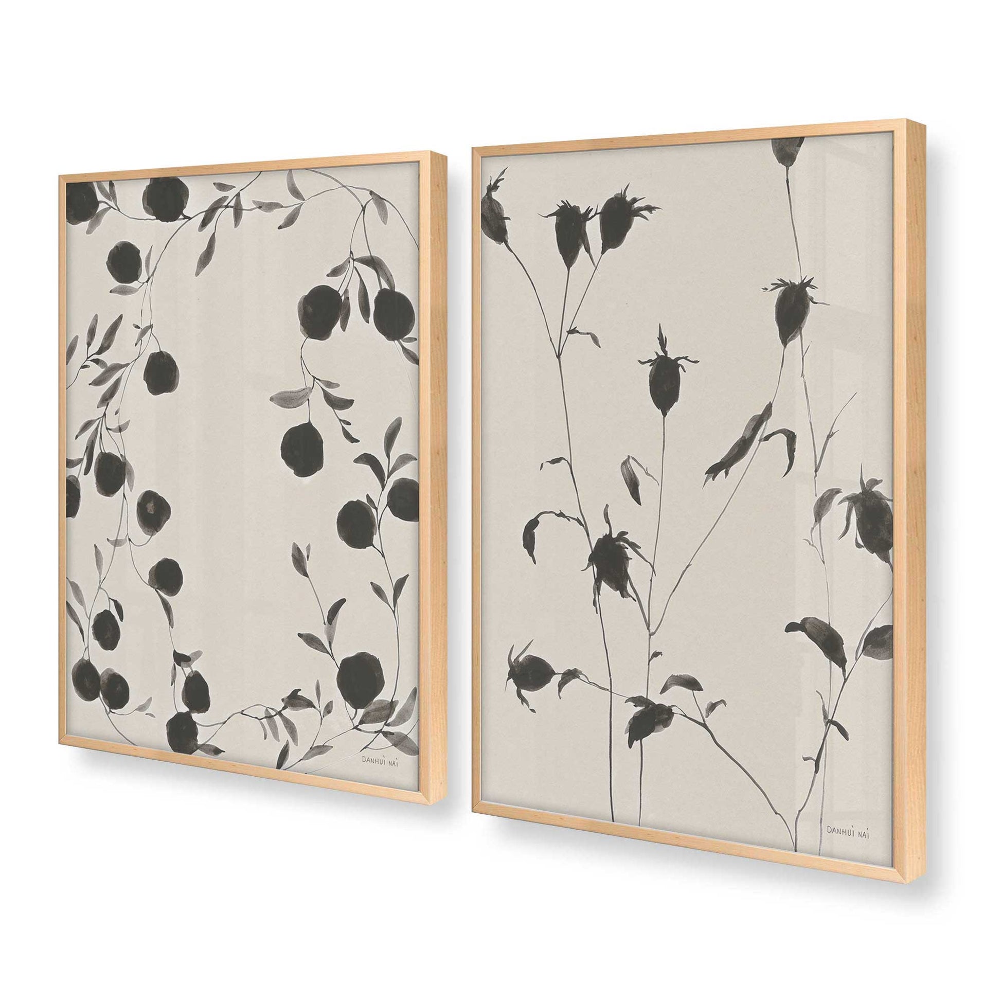 [Color:Raw Maple], Picture of art in a Raw Maple frame at an angle