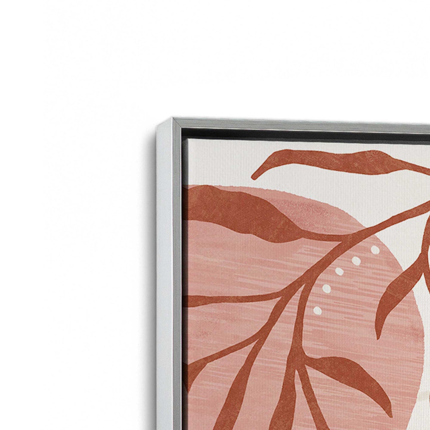 [Color:Polished Chrome], Picture of art in a Polished Chrome frame at an angle