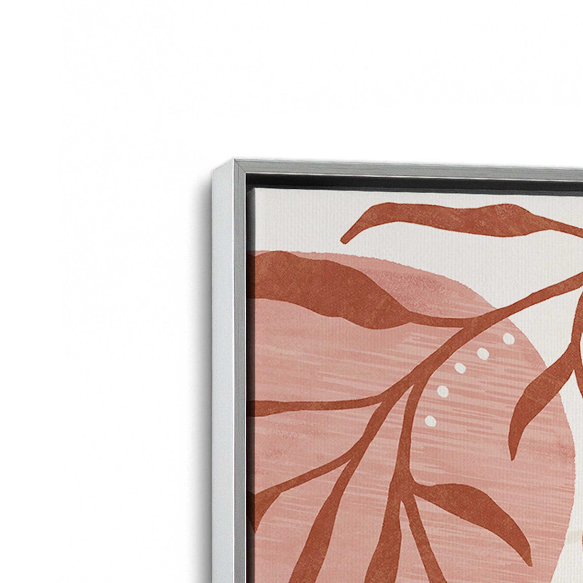 [Color:Polished Chrome], Picture of art in a Polished Chrome frame at an angle