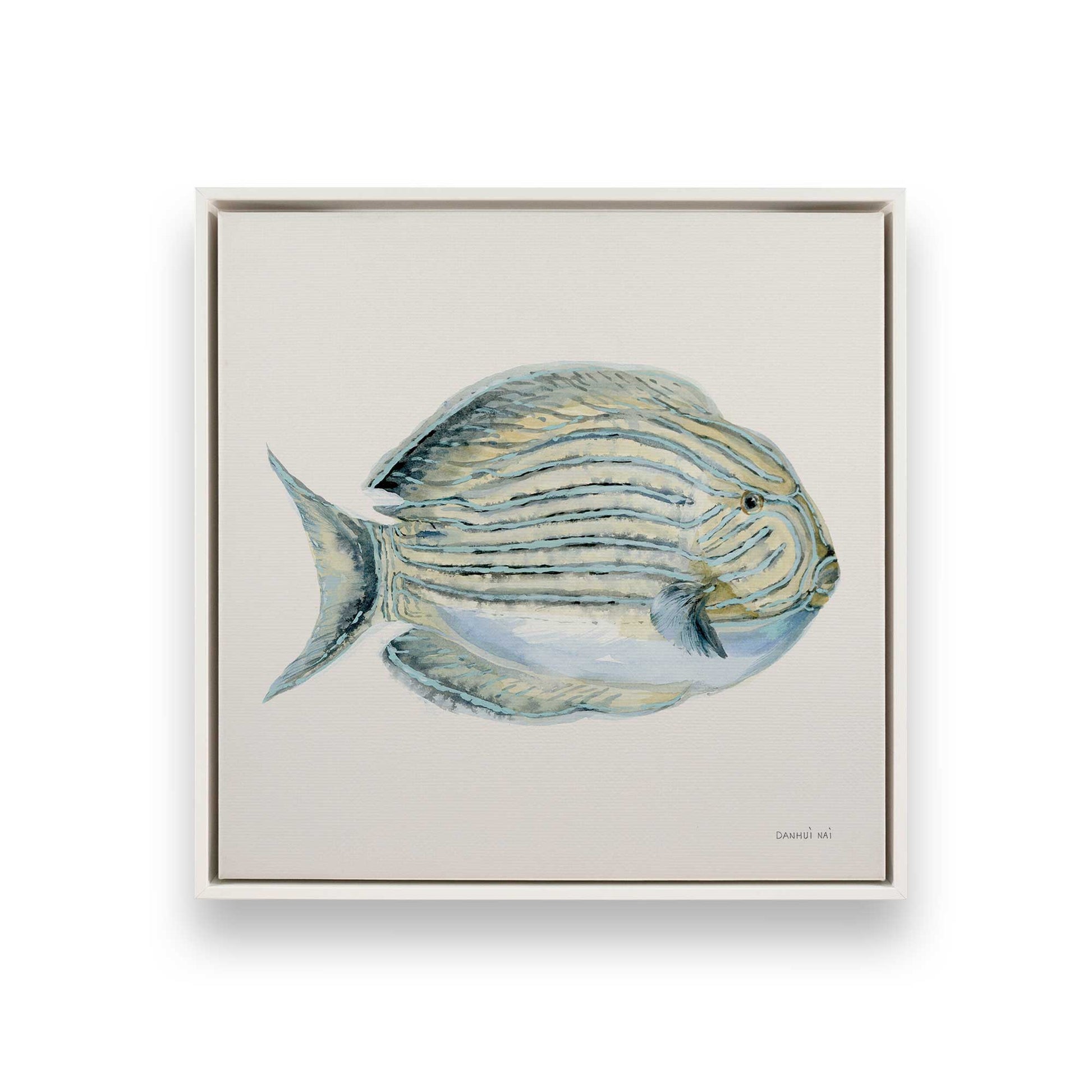 [Color:Opaque White], Picture of art in a White frame