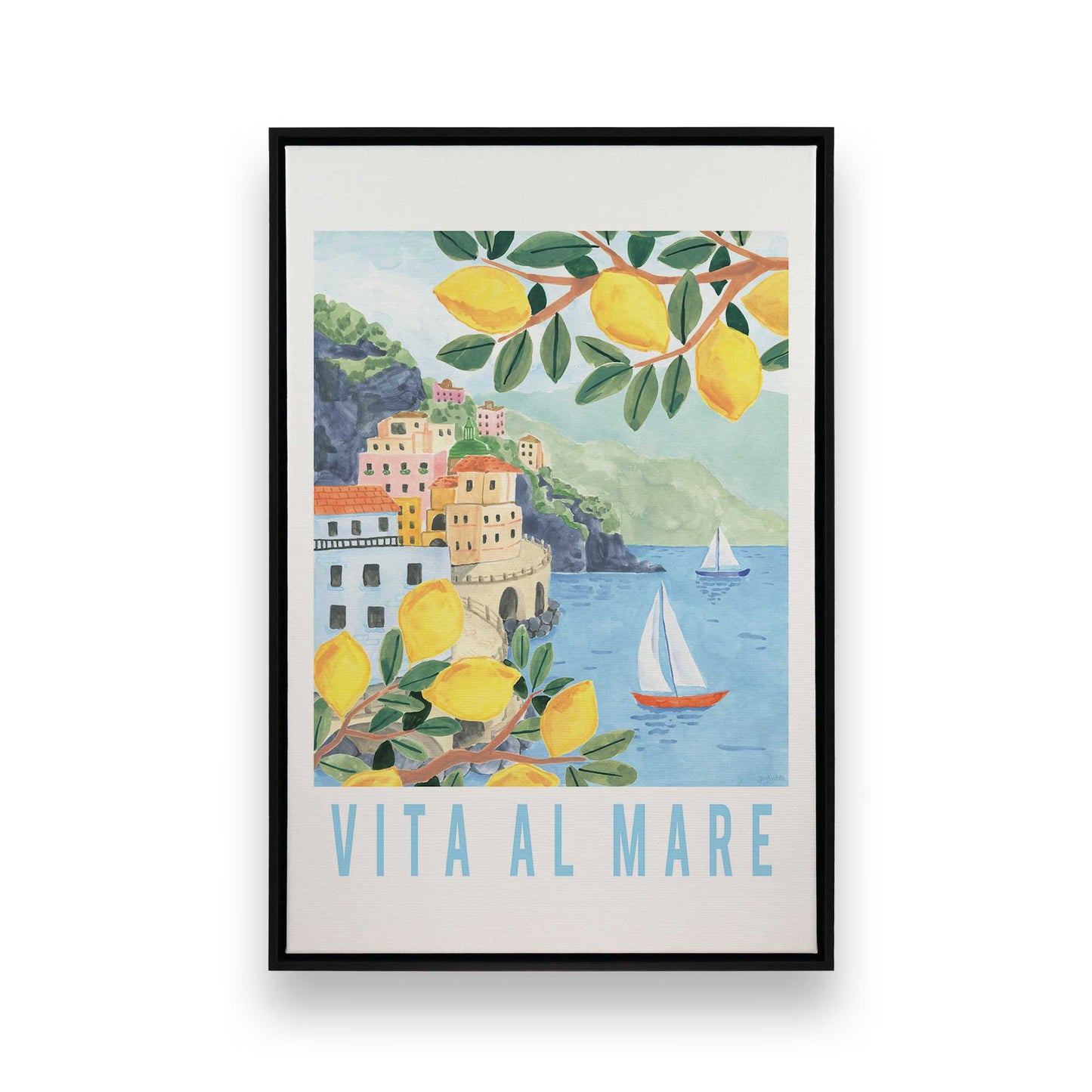 [Color:Satin Black], Picture of art in a Satin Black frame