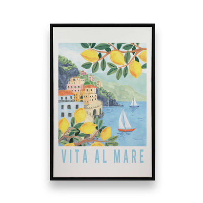 [Color:Satin Black], Picture of art in a Satin Black frame