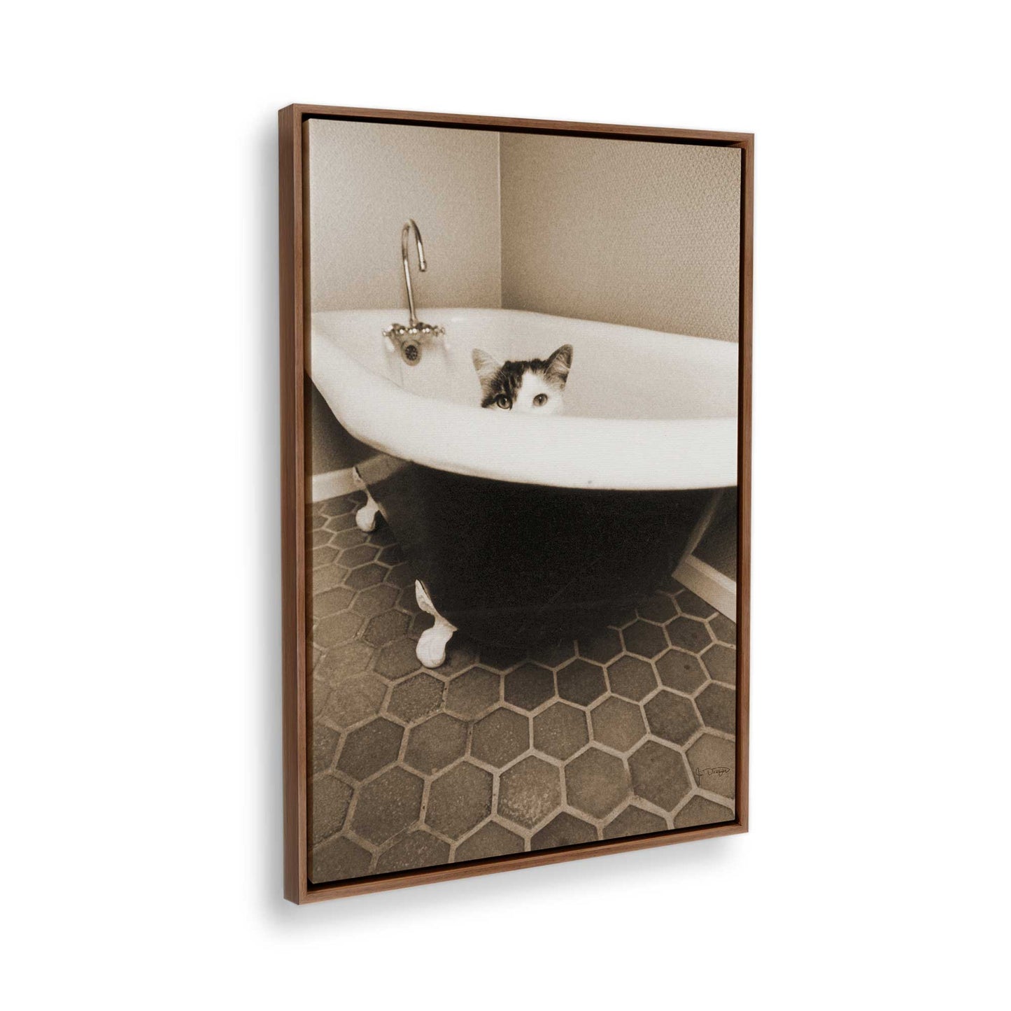 [Color:Walnut], Picture of the corner of the art