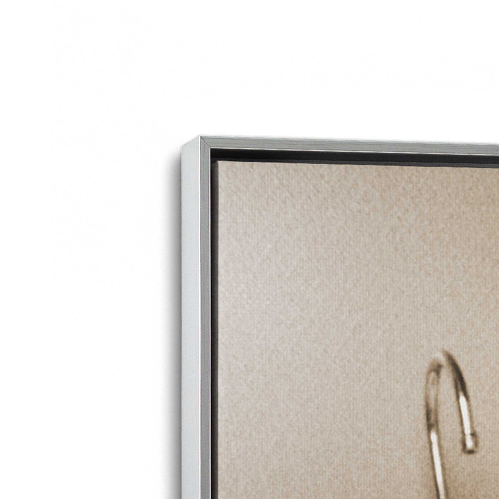 [Color:Polished Chrome], Picture of art in a Polished Chrome frame at an angle