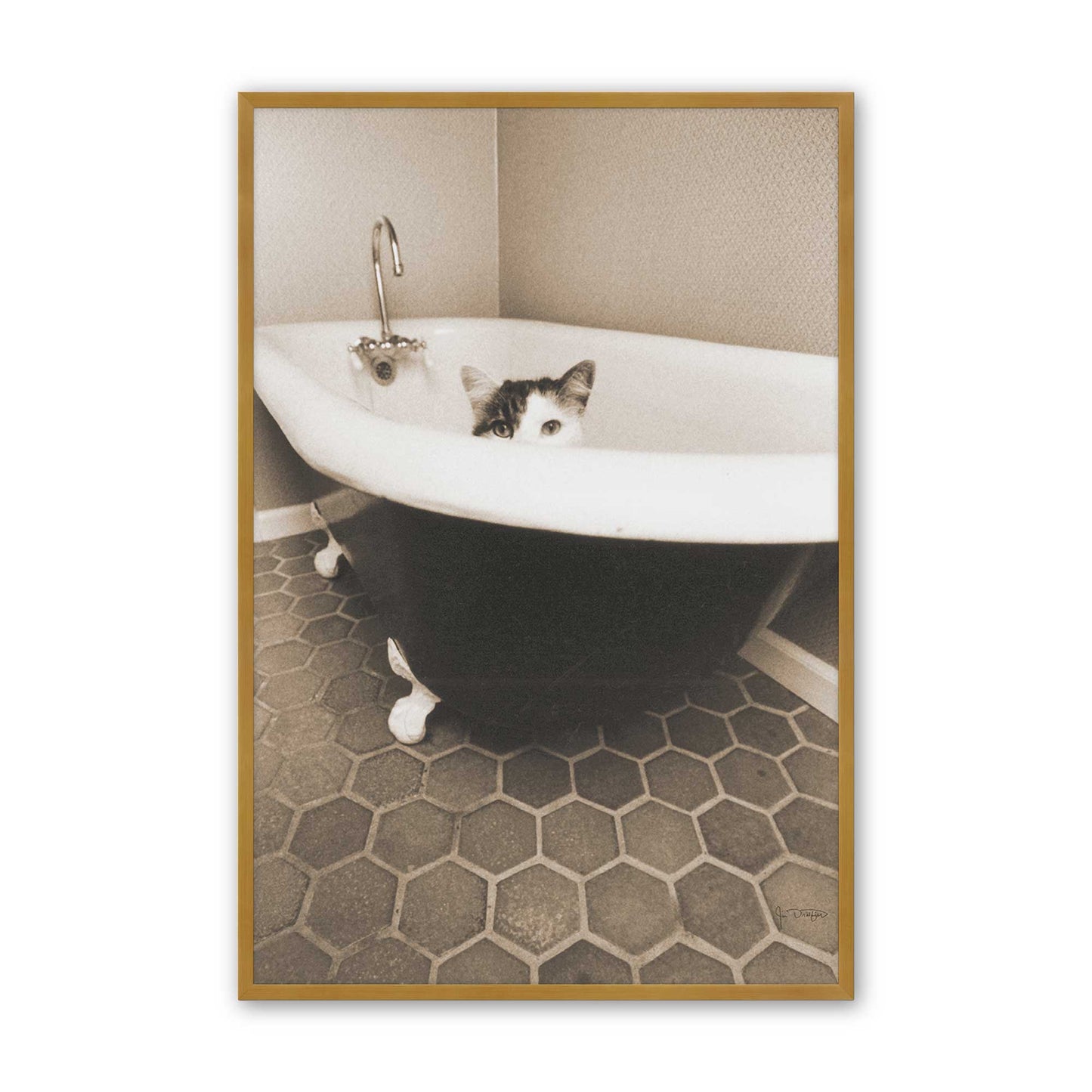 [Color:Polished Gold], Picture of art in a Polished Gold frame