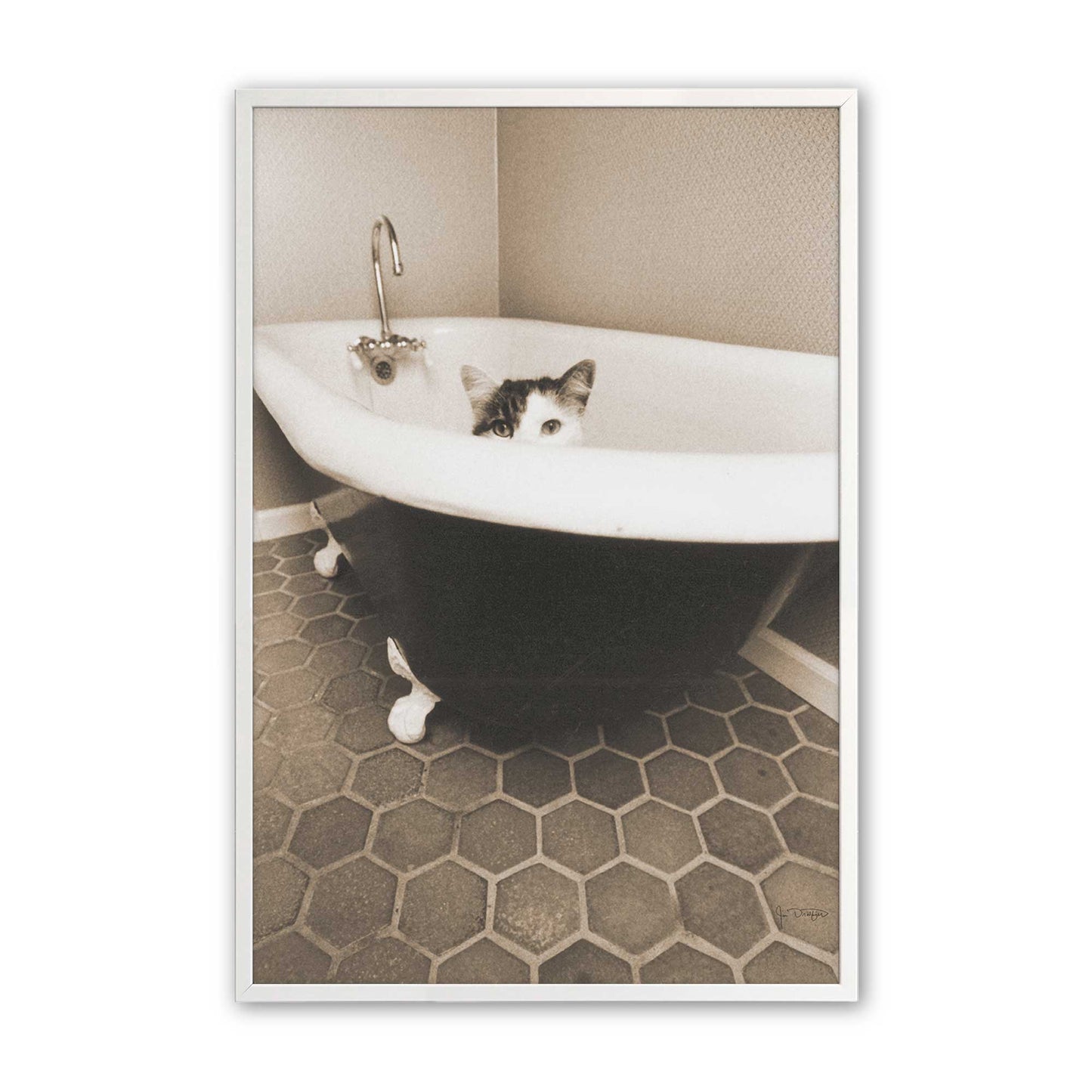 [Color:Opaque White], Picture of art in a Opaque White frame