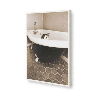 [Color:Opaque White], Picture of art in a Opaque White frame of the corner