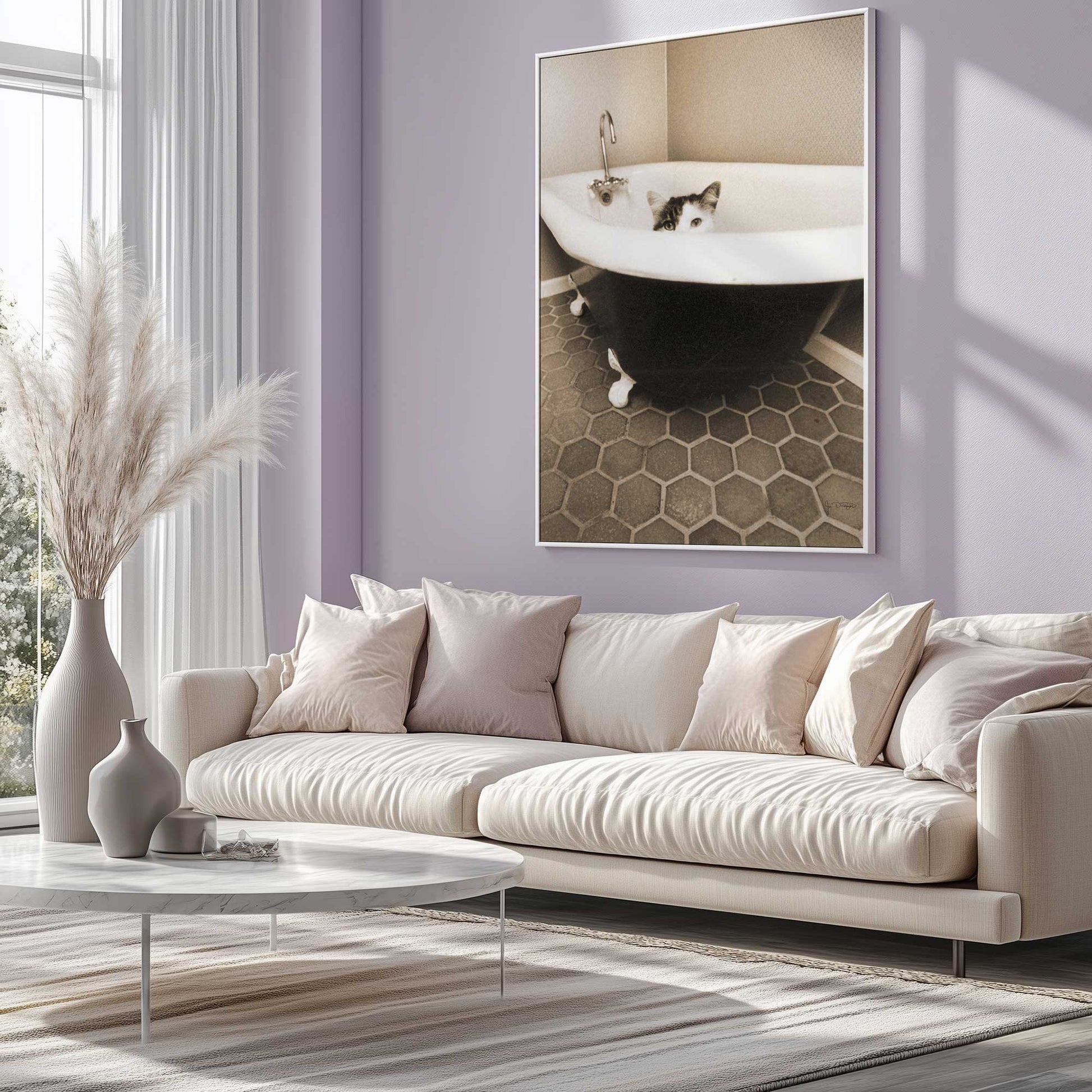 [SPECIAL],[LIFESTYLE], Picture of art hanging in a room