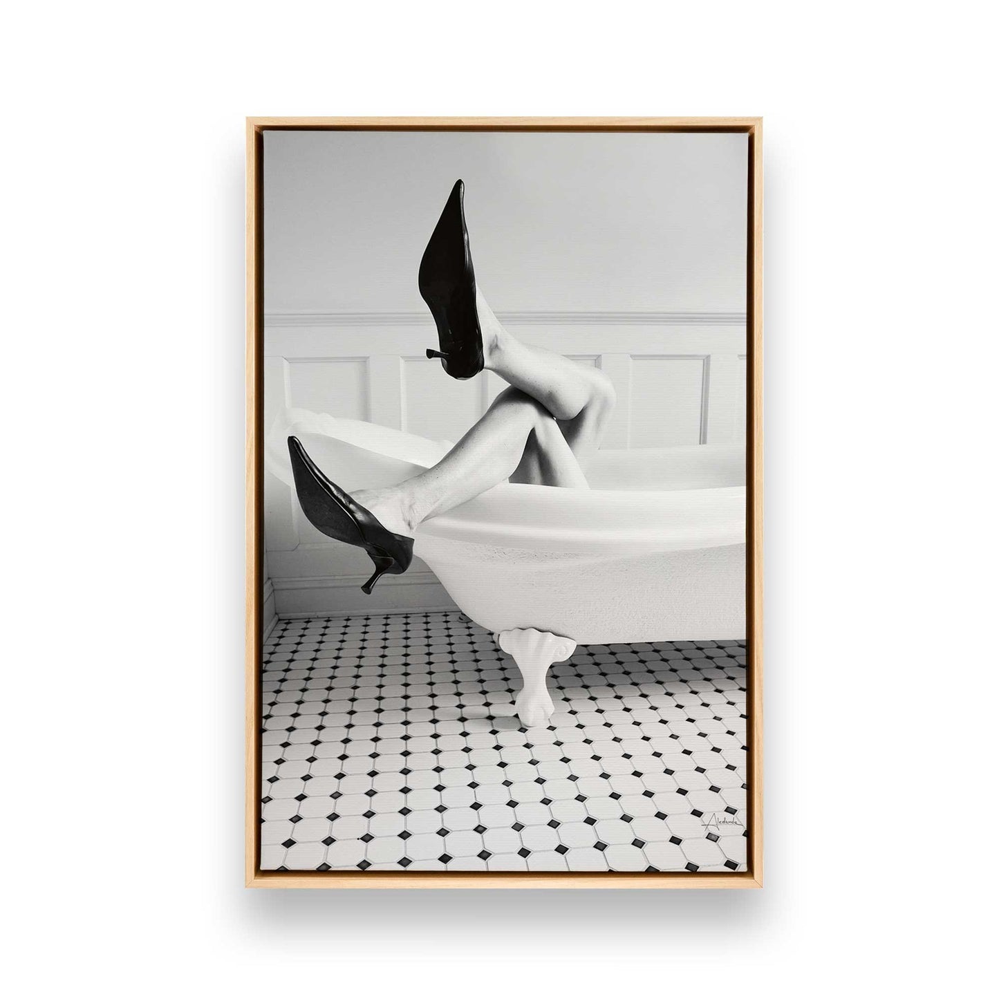 [Color:American Maple], Picture of art in a American Maple frame