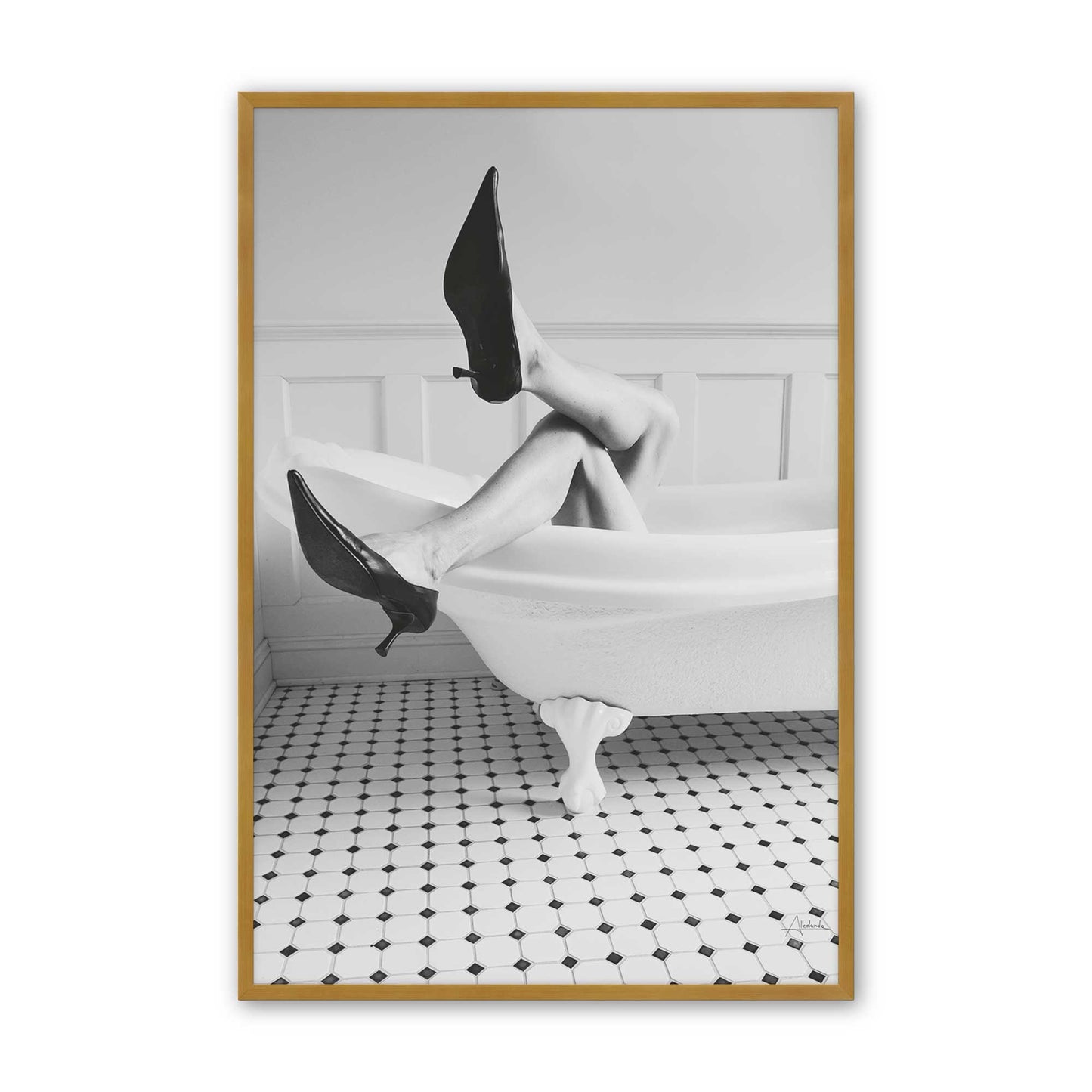 [Color:Polished Gold], Picture of art in a Polished Gold frame