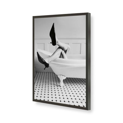 [Color:Satin Black], Picture of art in a Satin Black frame of the corner