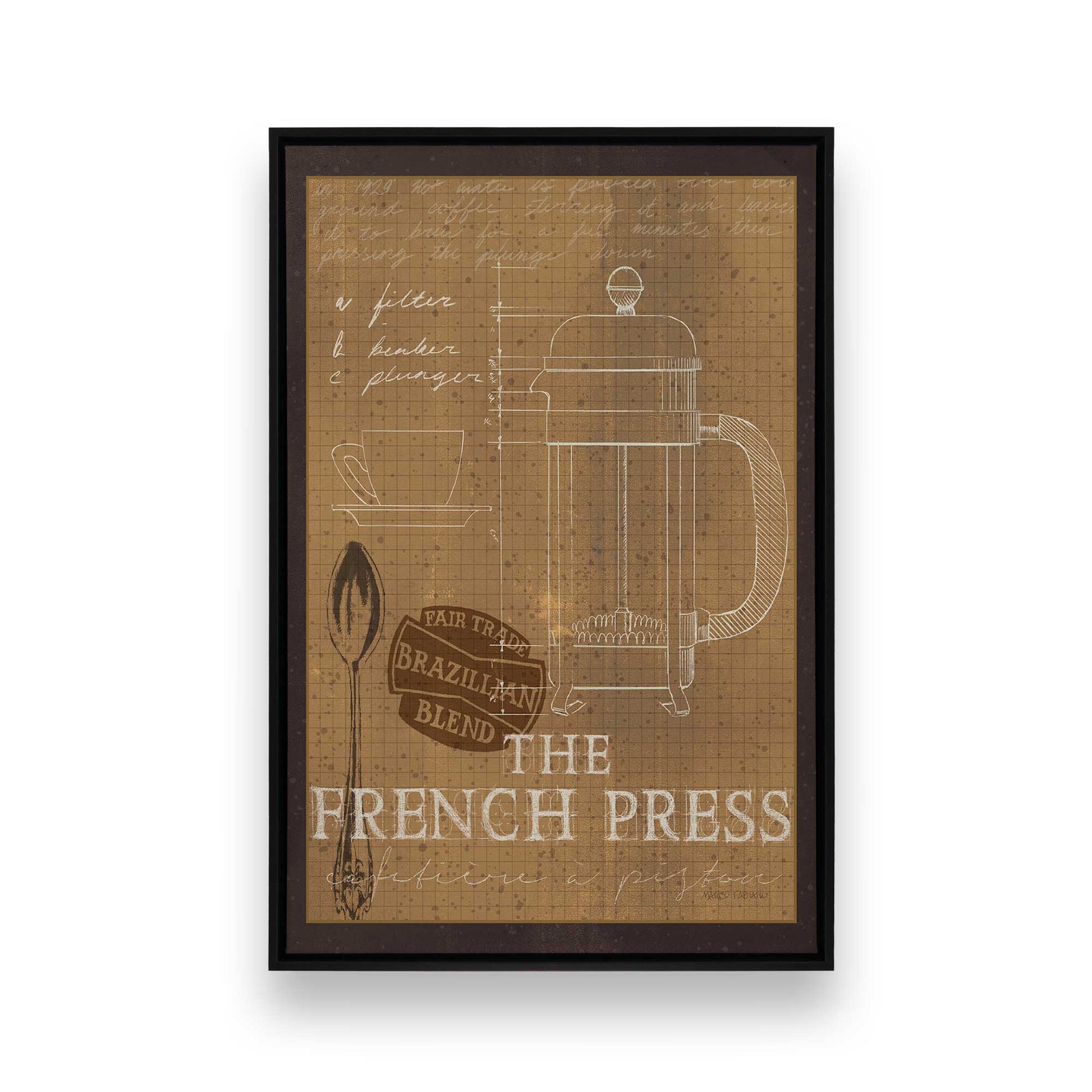 [Color:Satin Black], Picture of art in a Satin Black frame