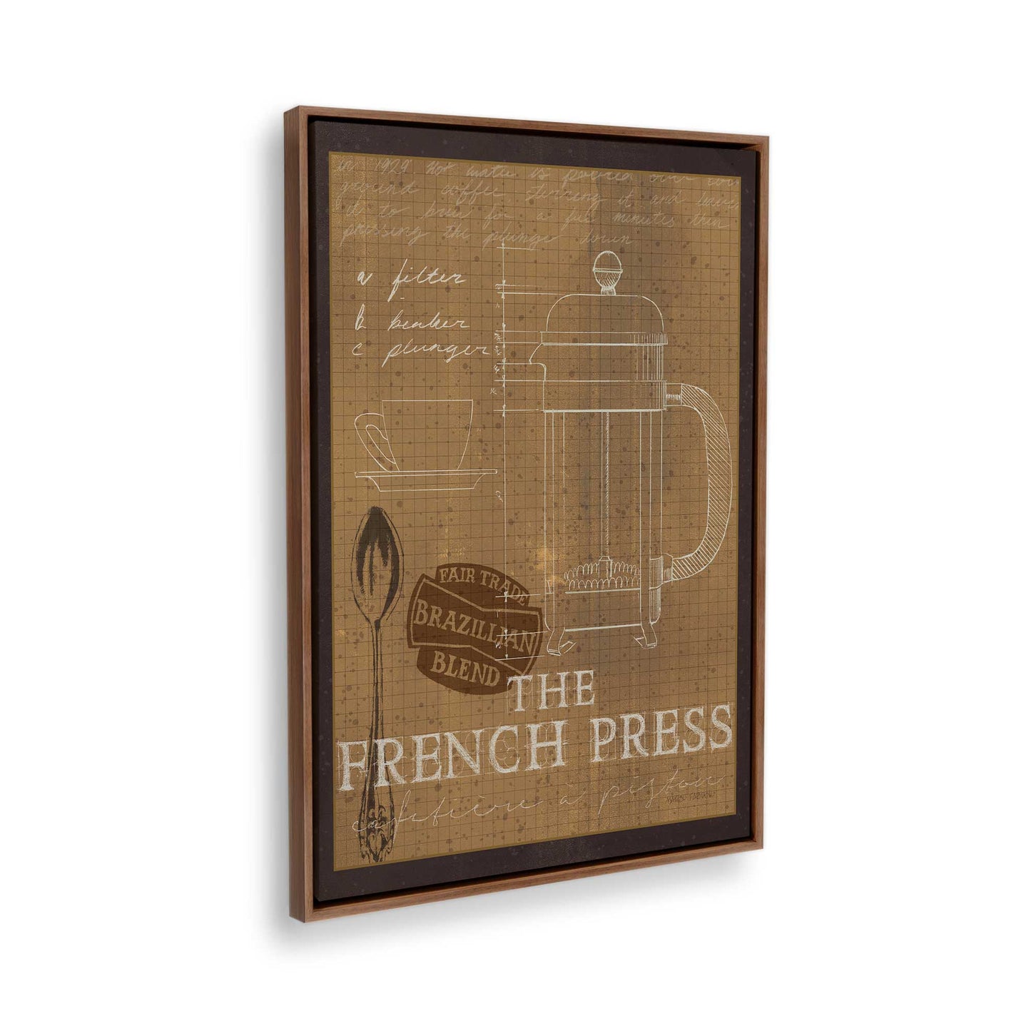 [Color:Walnut], Picture of the corner of the art