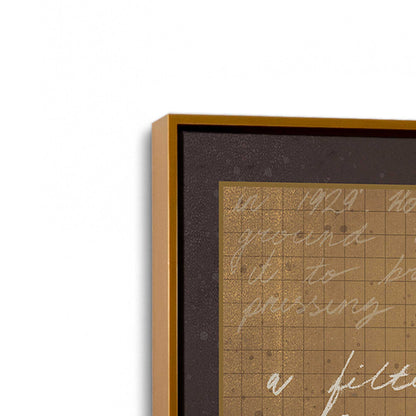 [Color:Polished Gold], Picture of art in a Polished Gold frame at an angle