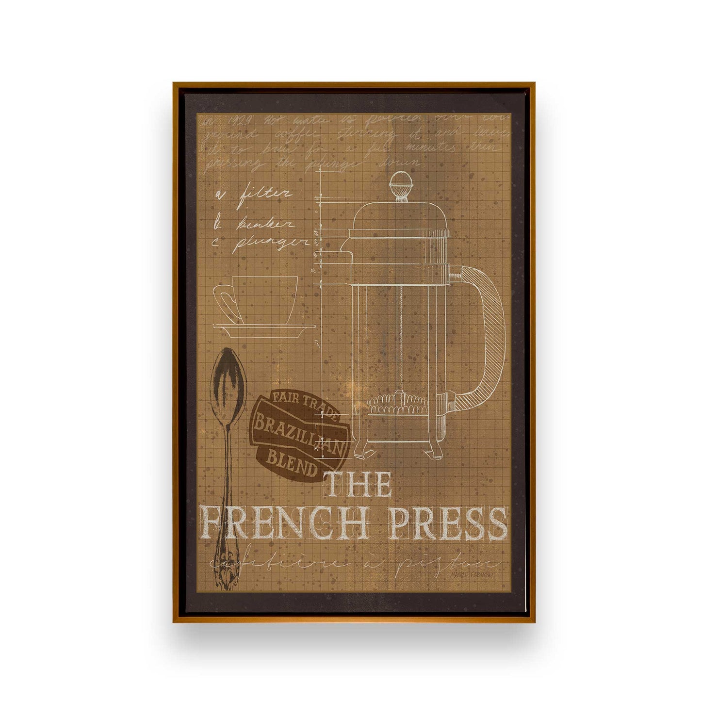 [Color:Polished Gold], Picture of art in a Polished Gold frame