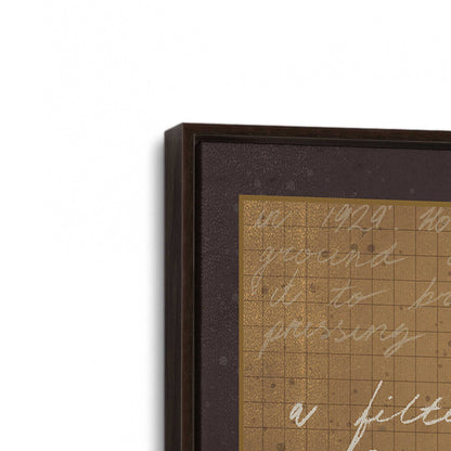 [Color:Espresso], Picture of art in a Espresso frame at an angle