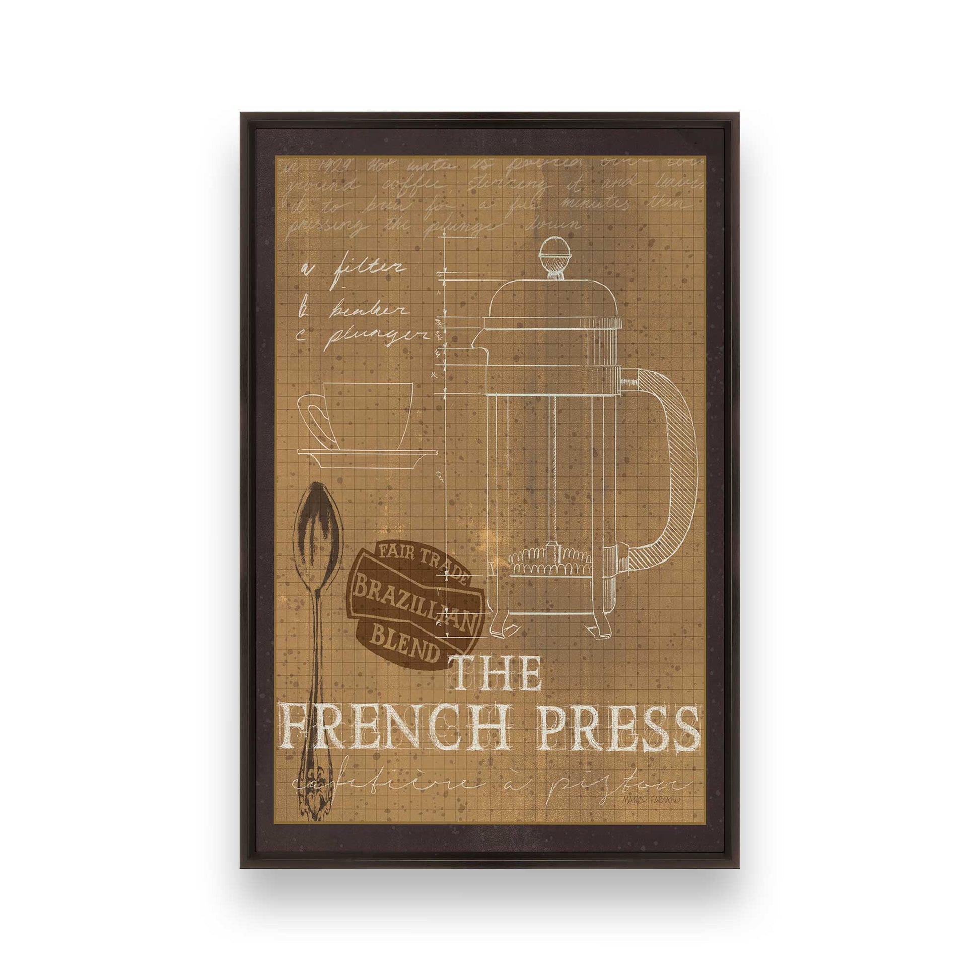 [Color:Espresso], Picture of art in a Espresso frame