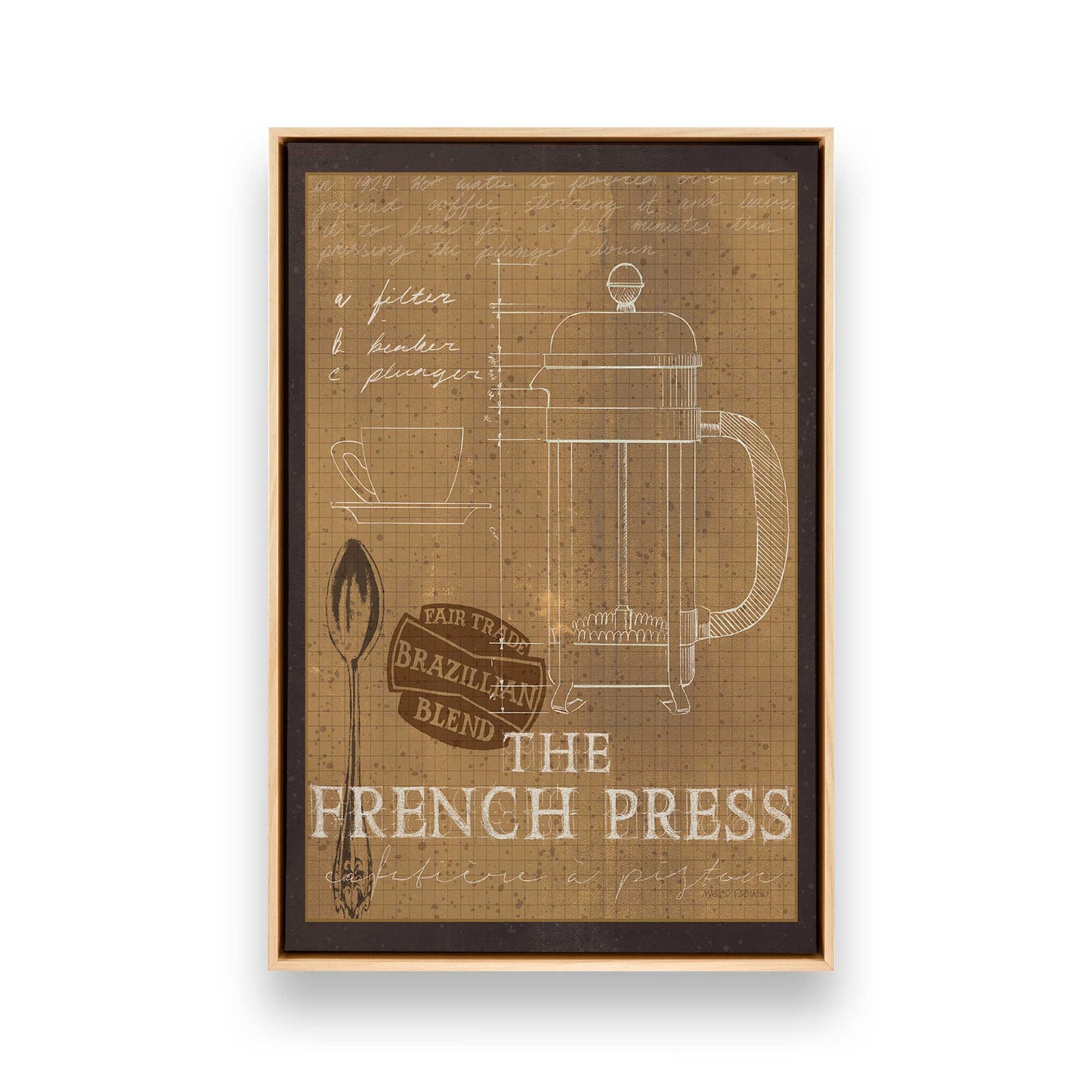 [Color:American Maple], Picture of art in a American Maple frame