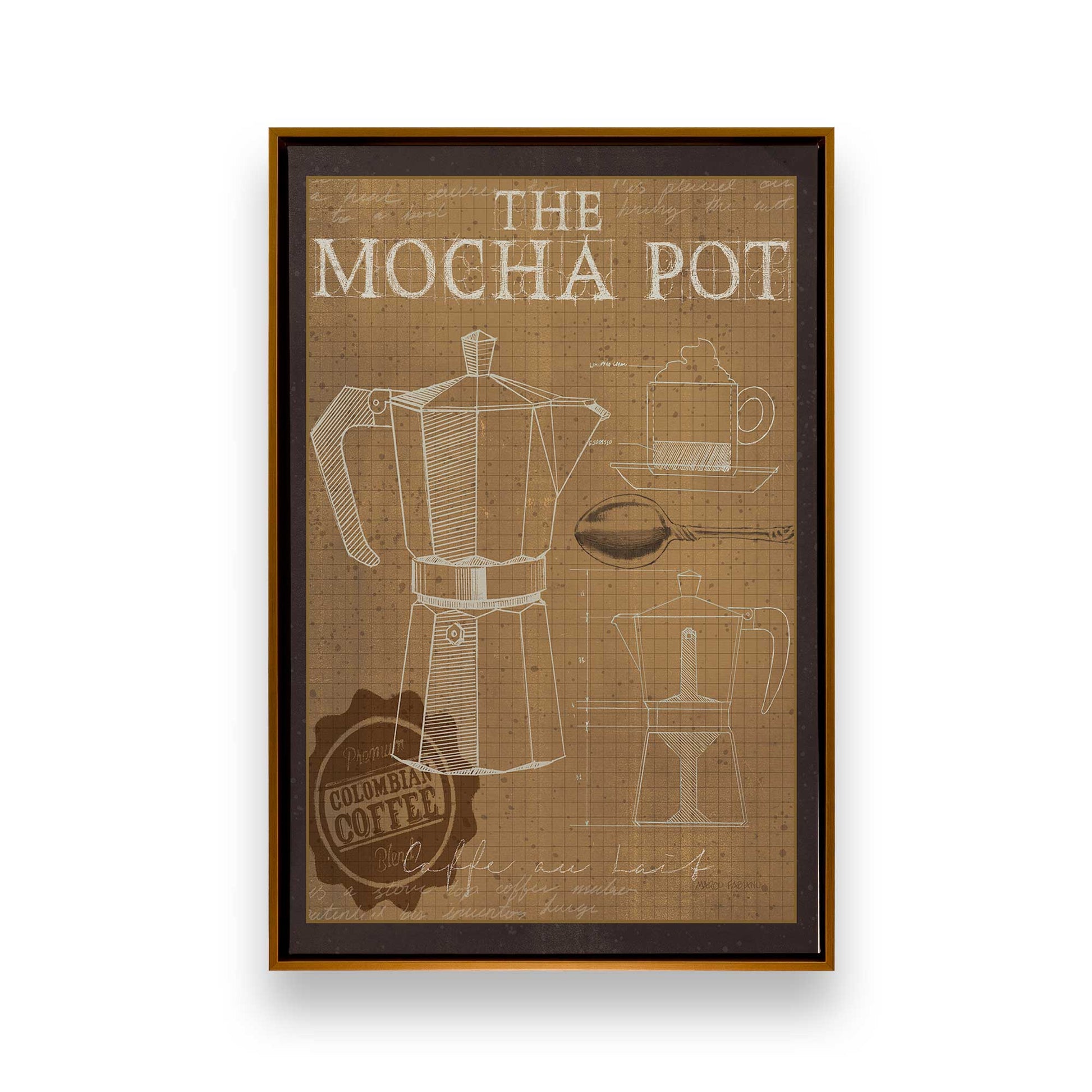 [Color:Polished Gold], Picture of art in a Polished Gold frame