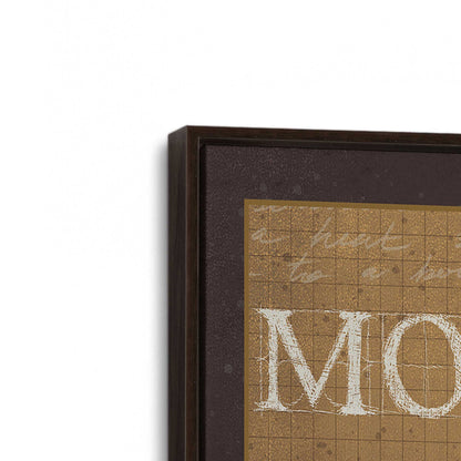 [Color:Espresso], Picture of art in a Espresso frame at an angle