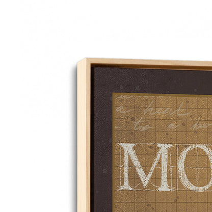 [Color:American Maple], Picture of art in a American Maple frame at an angle