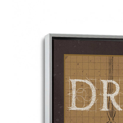 [Color:Polished Chrome], Picture of art in a Polished Chrome frame at an angle