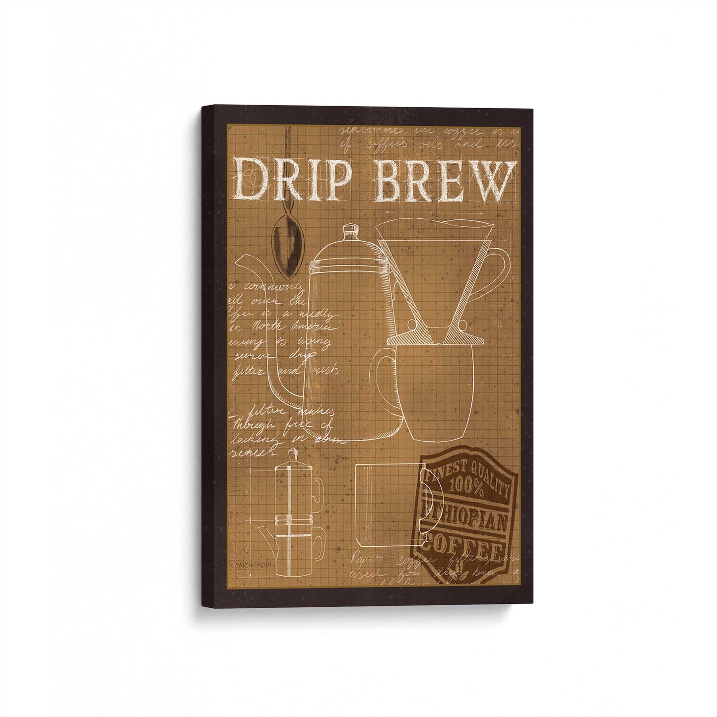 [Color:Stretched Canvas], Picture of art at an angle