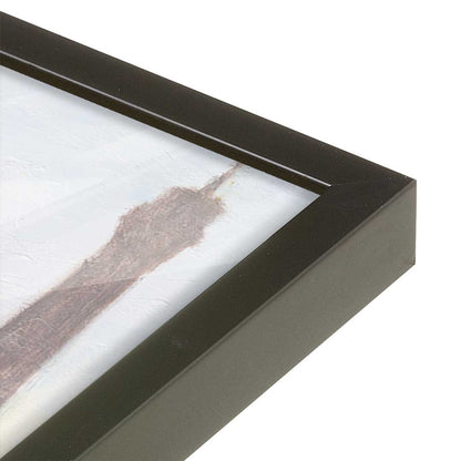 [Color:Satin Black], Picture of art in a Satin Black frame at an angle