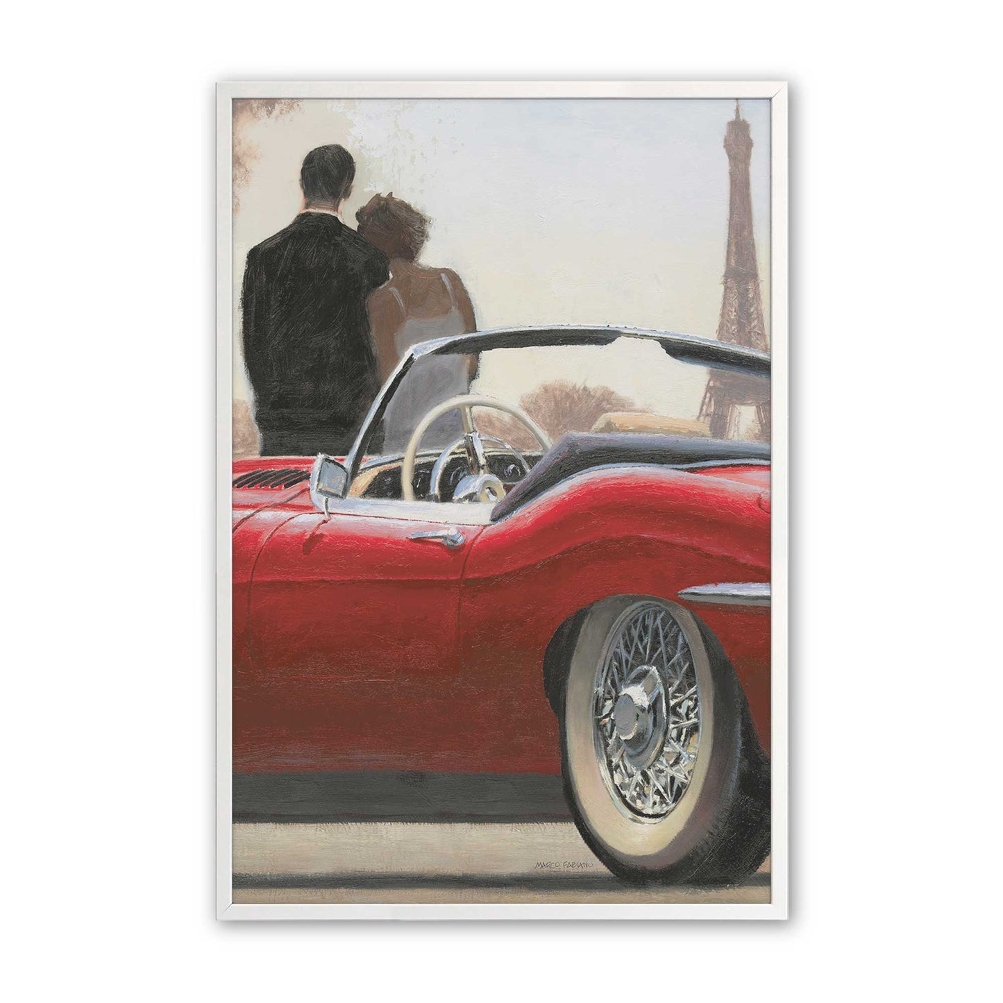 [Color:Opaque White], Picture of art in a Opaque White frame