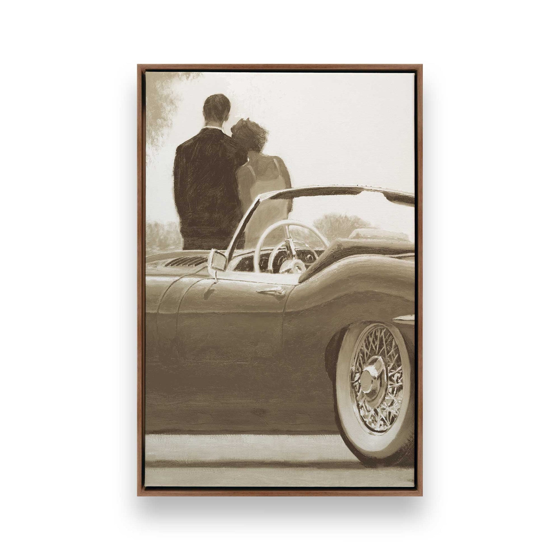 [Color:Walnut], Picture of art in a Walnut frame