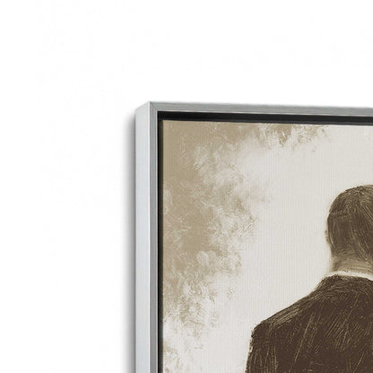 [Color:Polished Chrome], Picture of art in a Polished Chrome frame at an angle