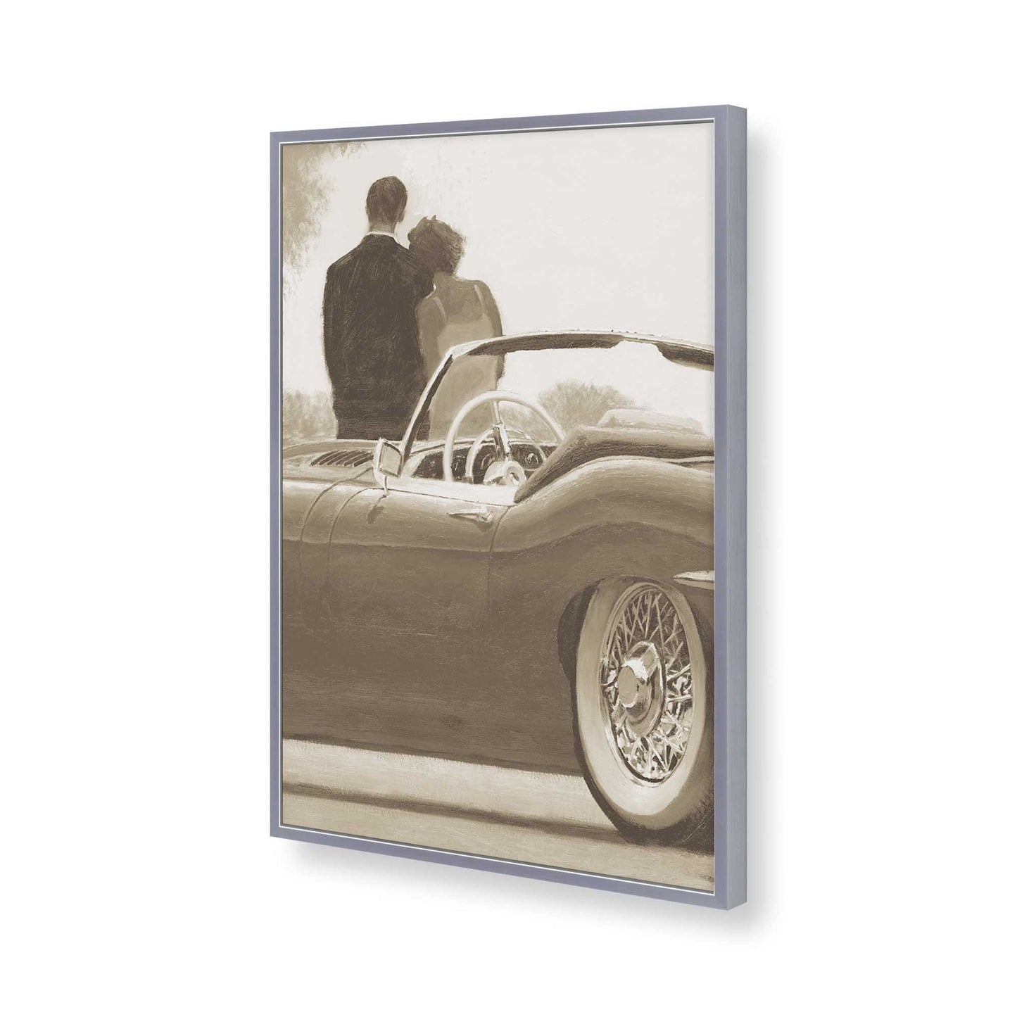 [Color:Polished Chrome], Picture of art in a Polished Chrome frame of the corner