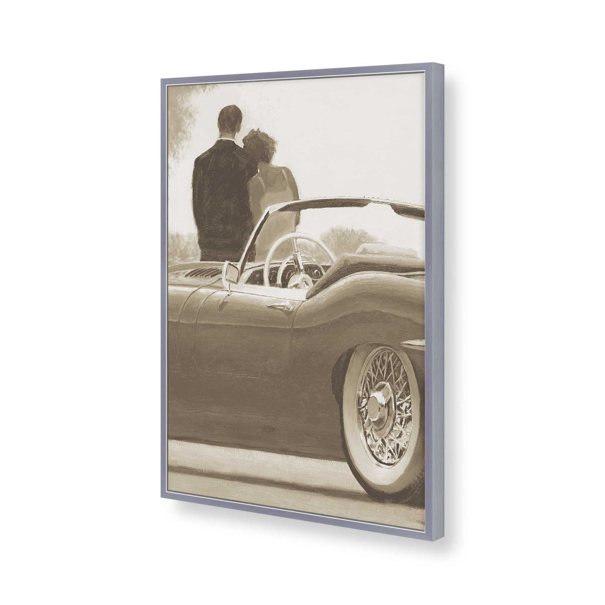 [Color:Polished Chrome], Picture of art in a Polished Chrome frame of the corner