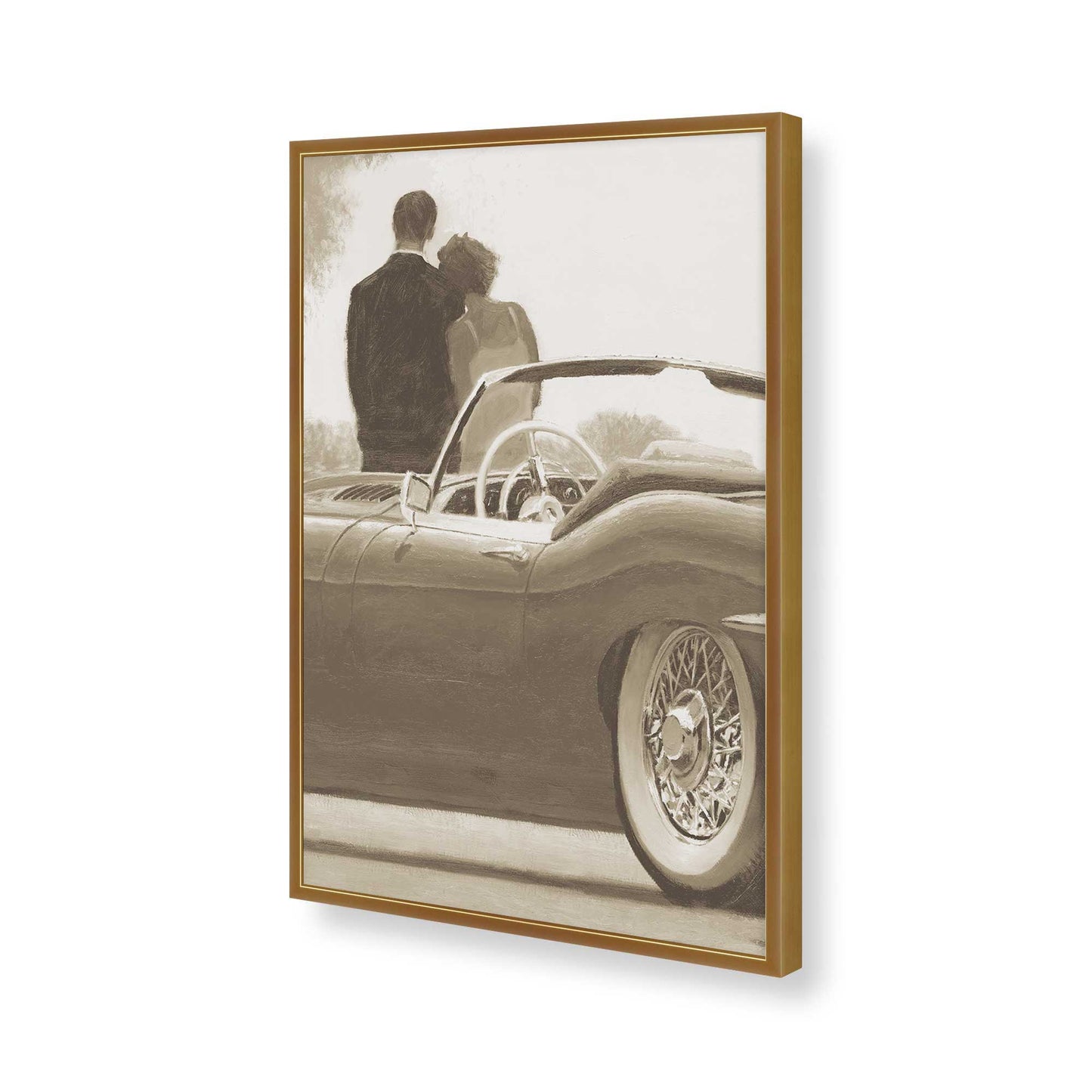 [Color:Polished Gold], Picture of art in a Polished Gold frame of the corner