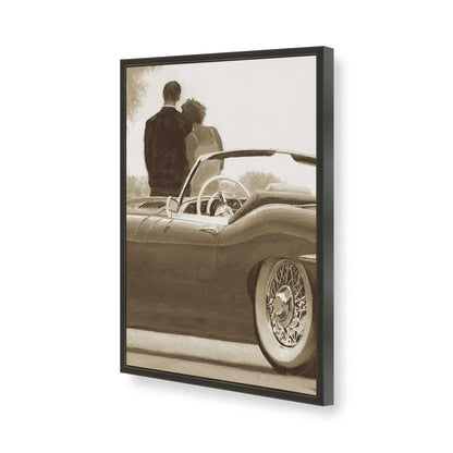 [Color:Satin Black], Picture of art in a Satin Black frame of the corner