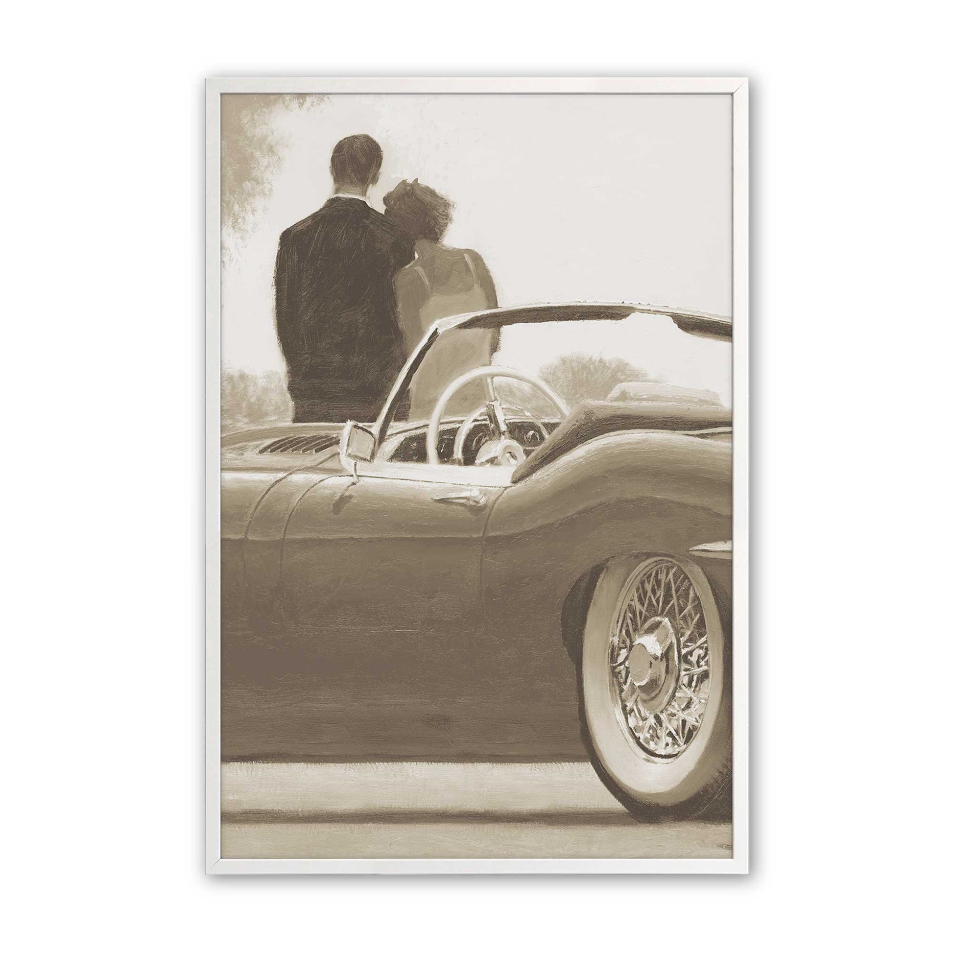 [Color:Opaque White], Picture of art in a Opaque White frame