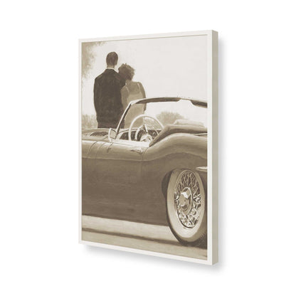 [Color:Opaque White], Picture of art in a Opaque White frame of the corner